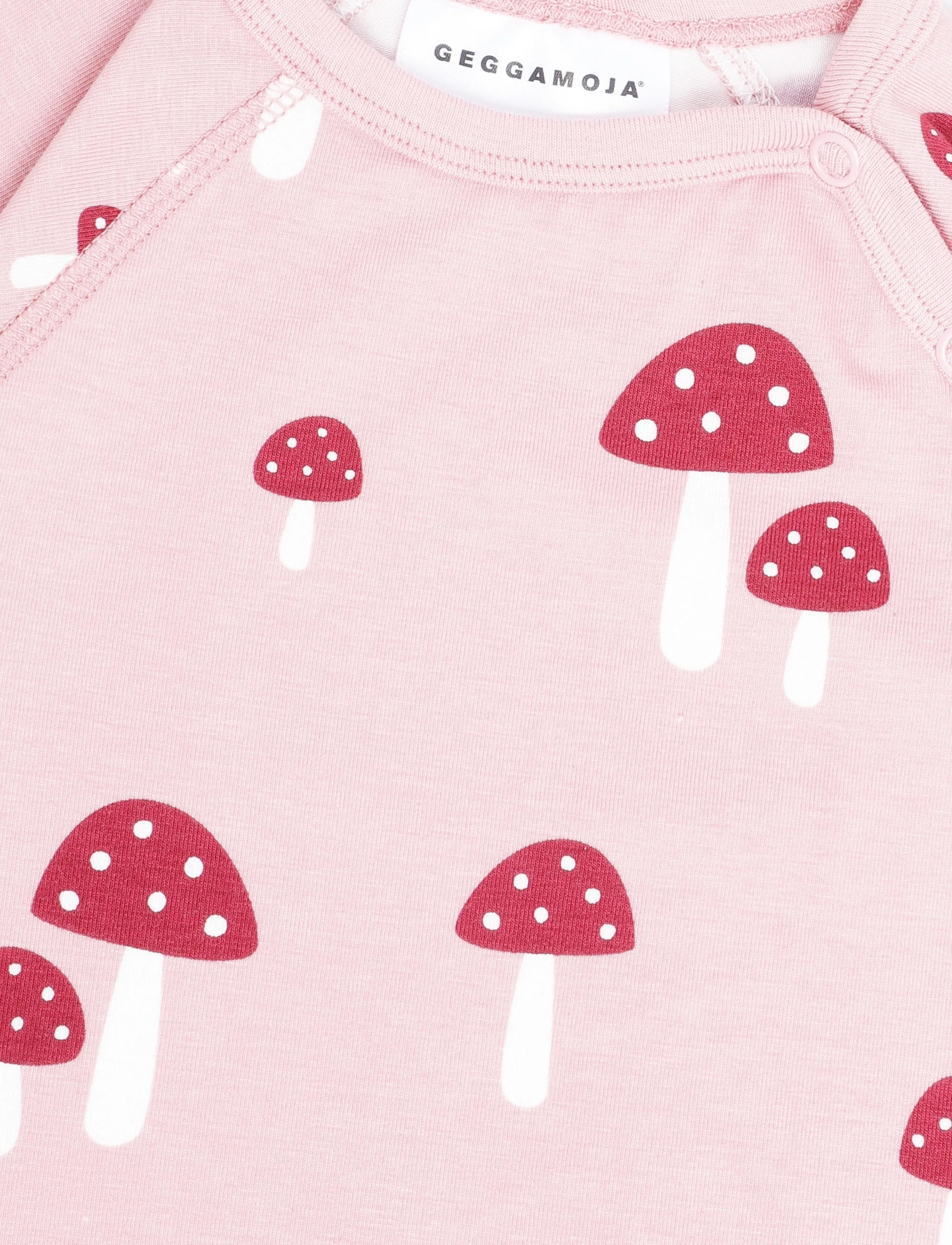 Geggamoja - Bamboo Body - pikkade varrukatega bodid - pink mushroom - 2