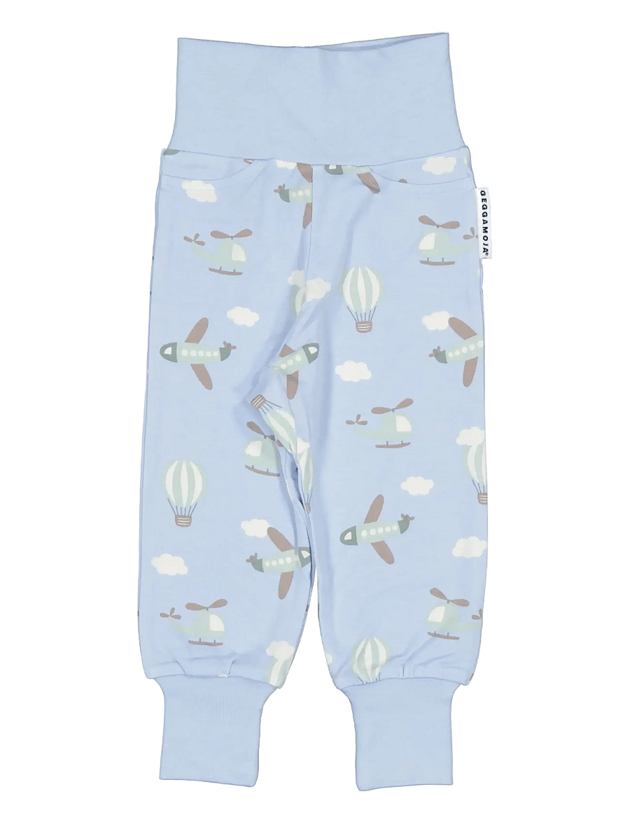 Geggamoja - Bamboo Baby Pants - dressipüksid - blue flyers - 0