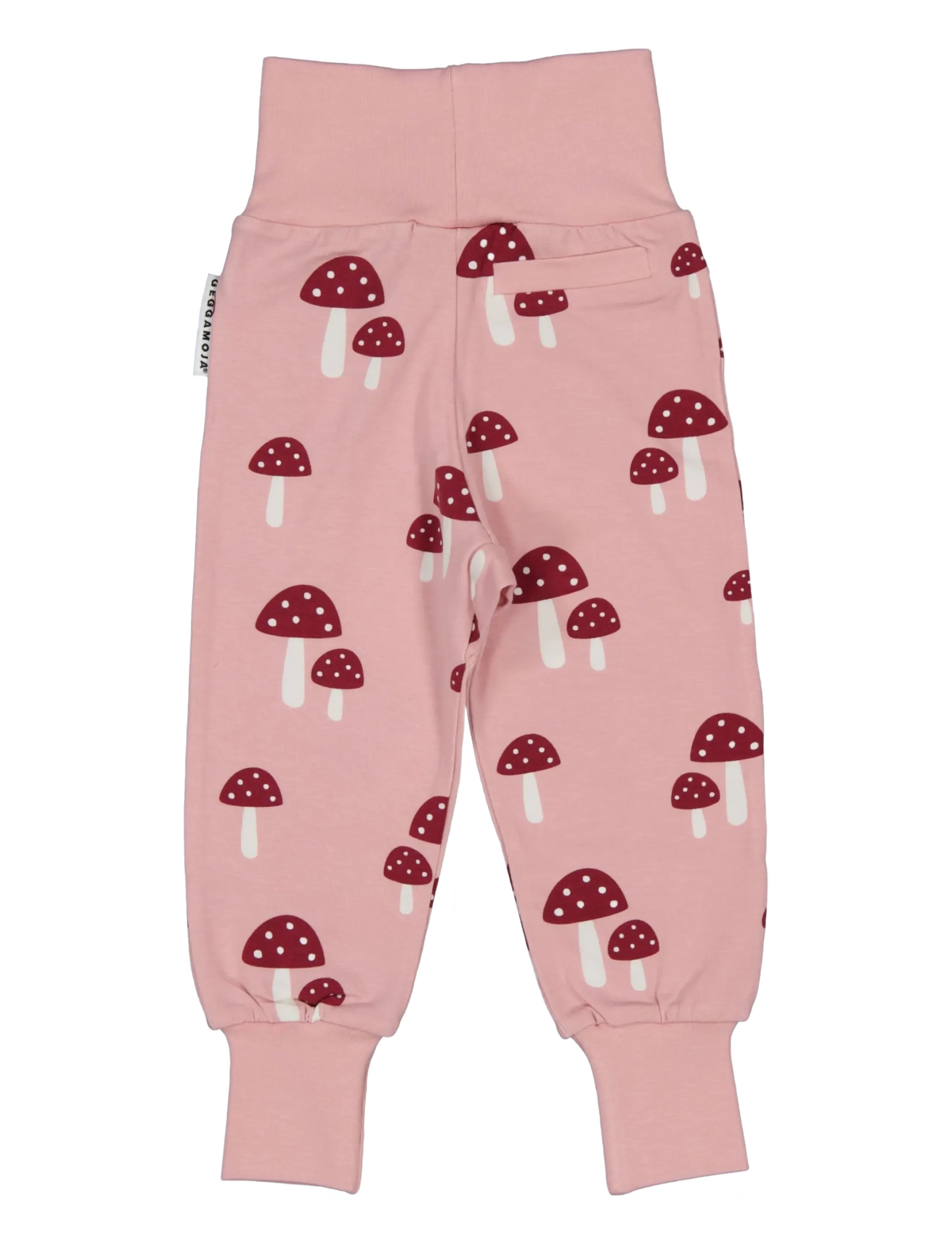 Geggamoja - Bamboo Baby Pants - pink mushroom - 1