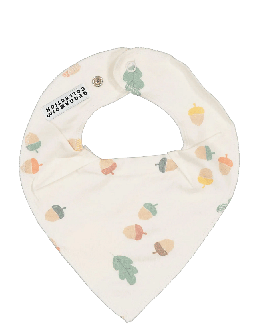 Geggamoja - Bamboo Dry Bib - beige acorn - 0