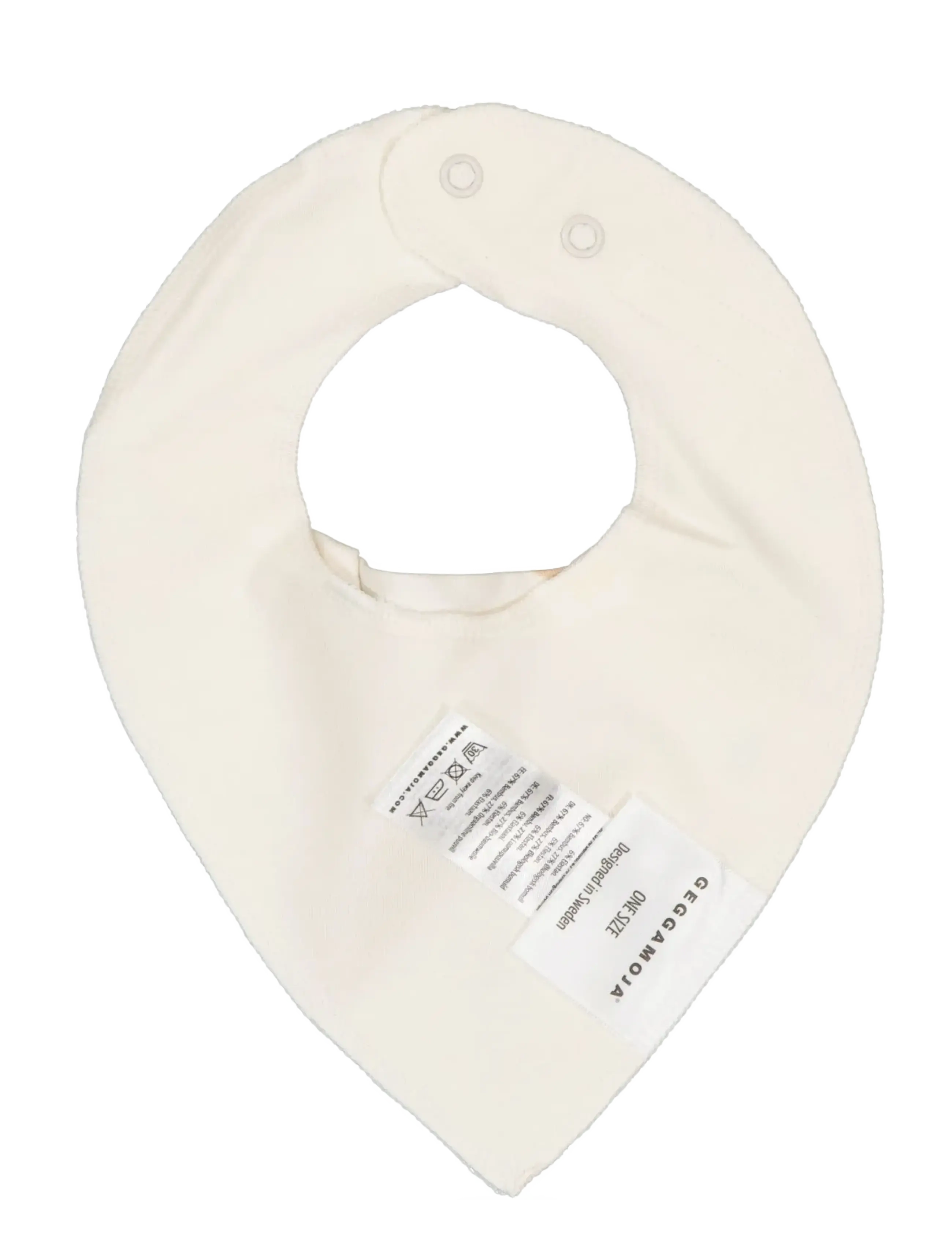 Geggamoja - Bamboo Dry Bib - beige acorn - 1