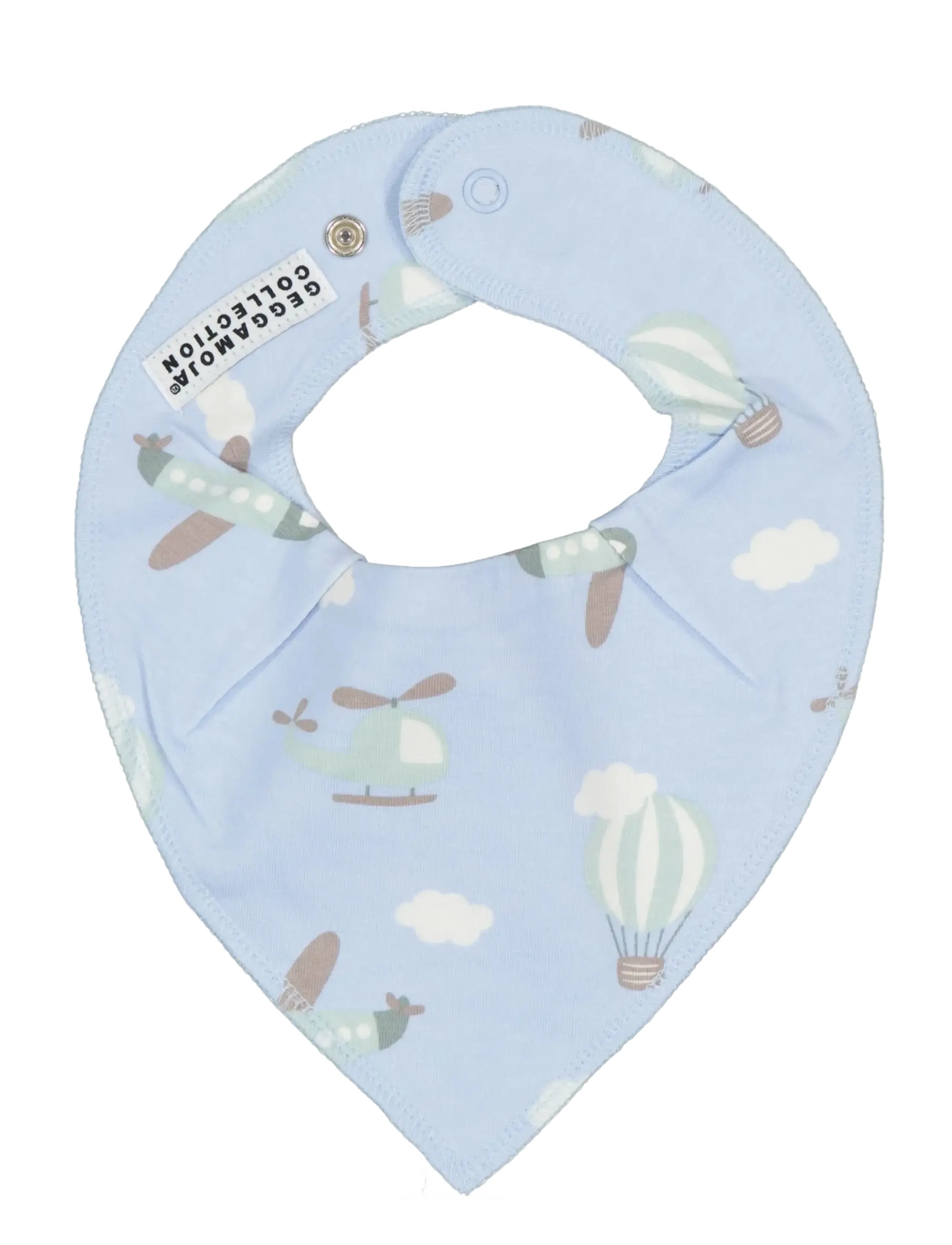 Geggamoja Bamboo Dry Bib - Aksessuaarid - BLUE FLYERS / blue