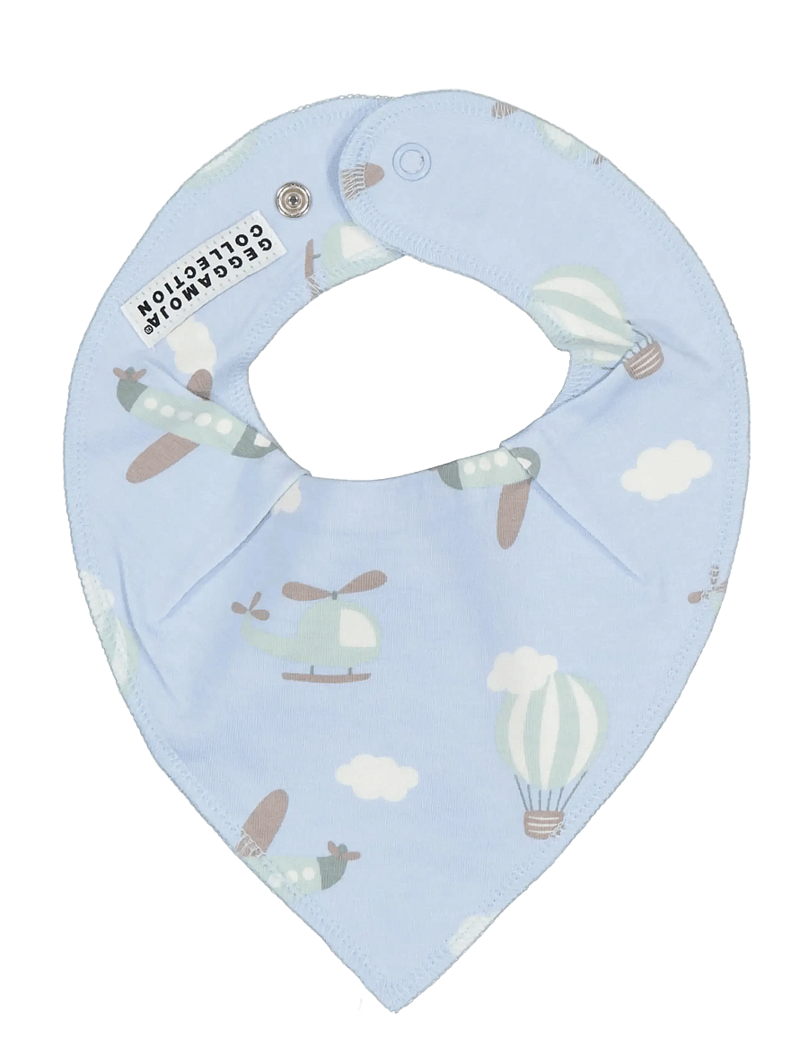 Geggamoja - Bamboo Dry Bib - blue flyers - 0