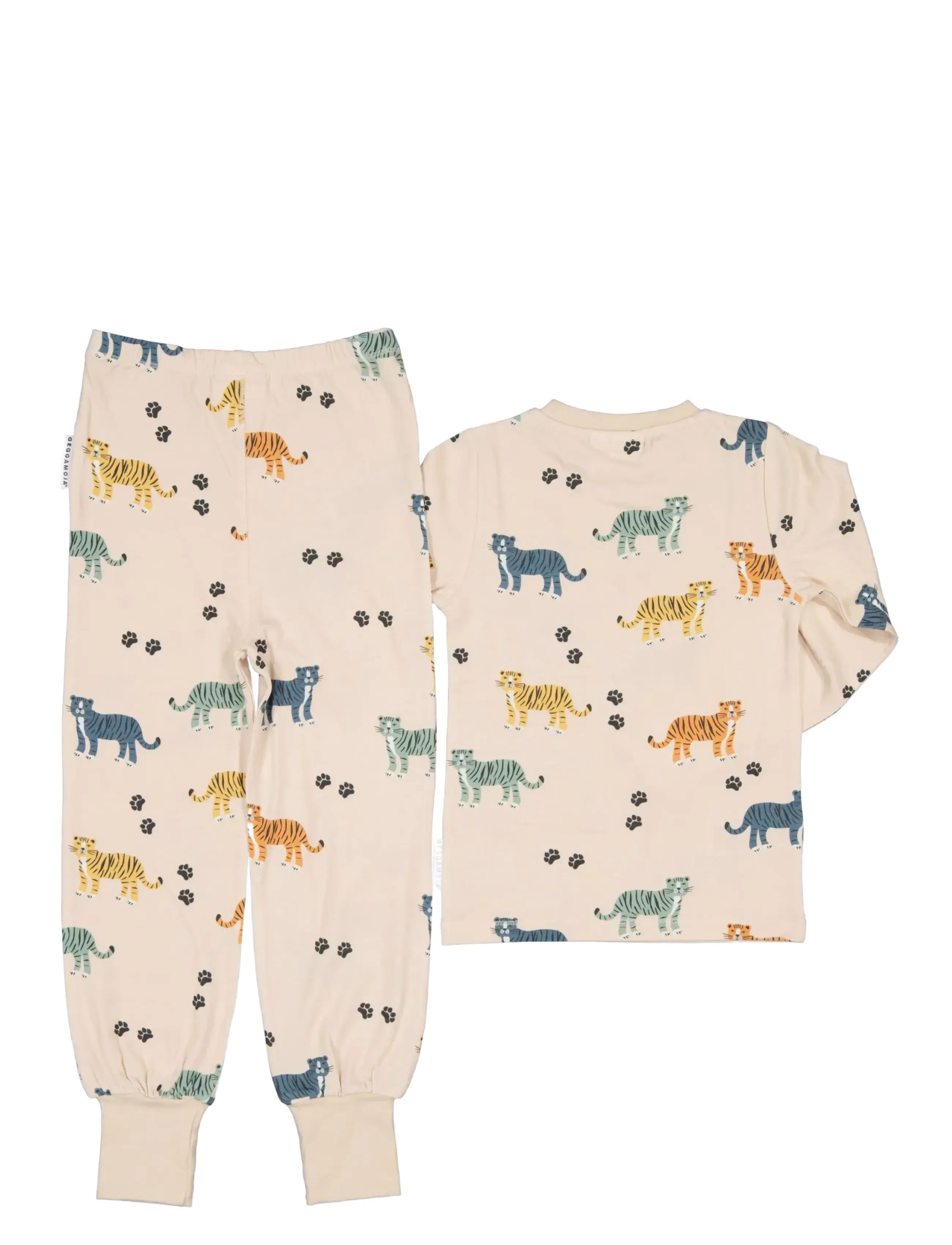 Geggamoja - Bamboo two piece pyjamas - komplektid - beige tiger - 1