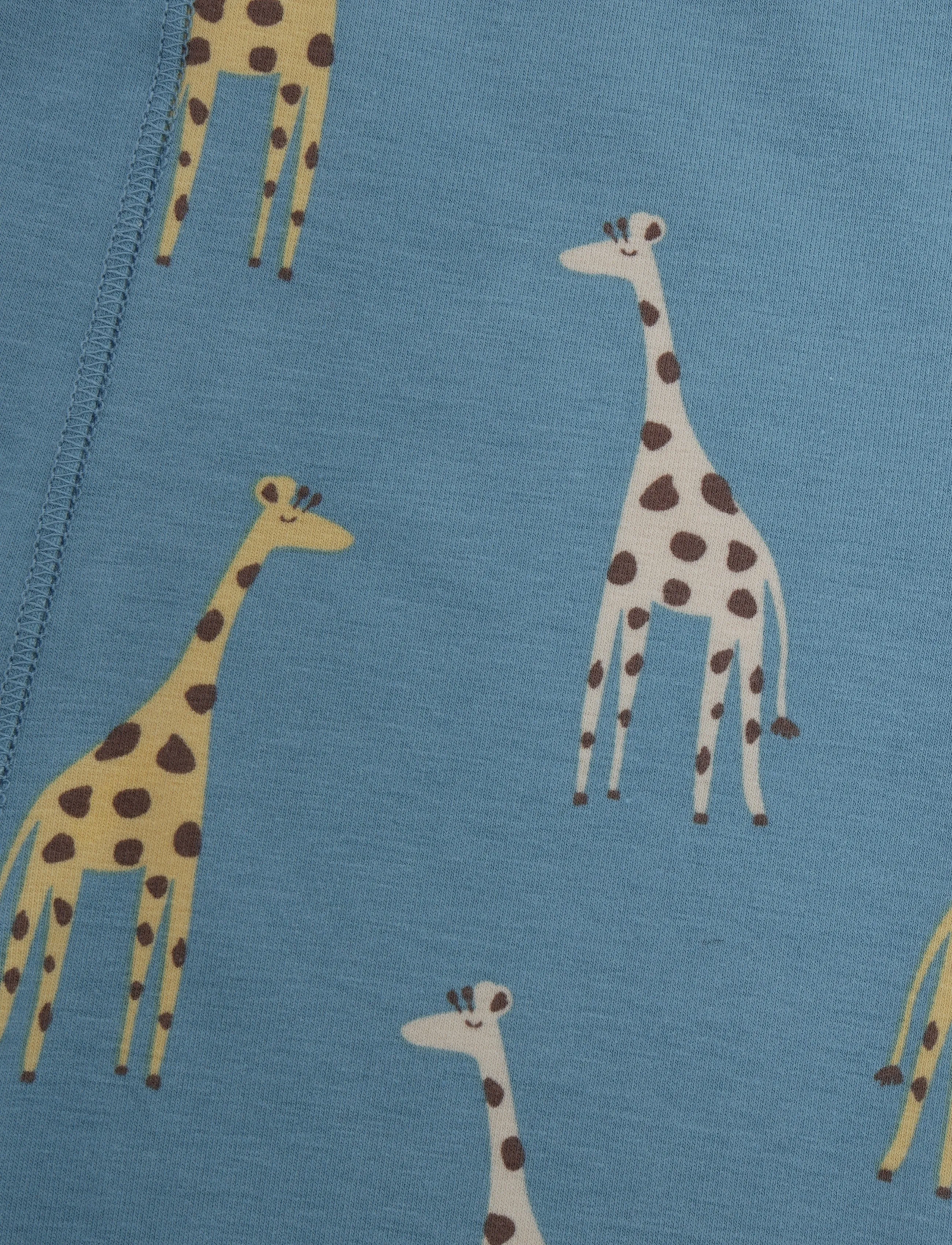 Geggamoja - Bamboo two piece pyjamas - pyjamassæt - blue giraffe - 2