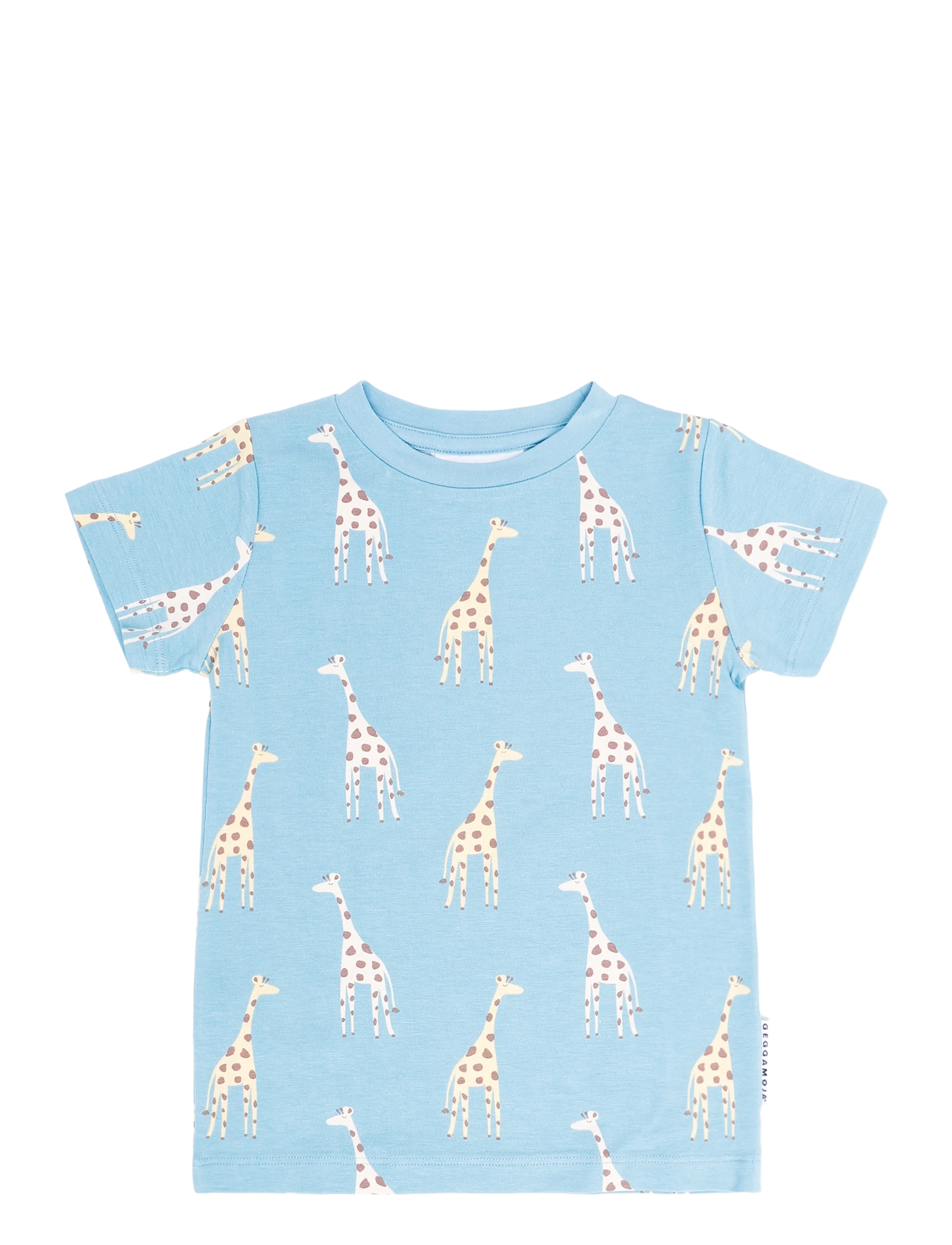Geggamoja Bamboo T-shirt - Neuheiten - BLUE GIRAFFE / blue