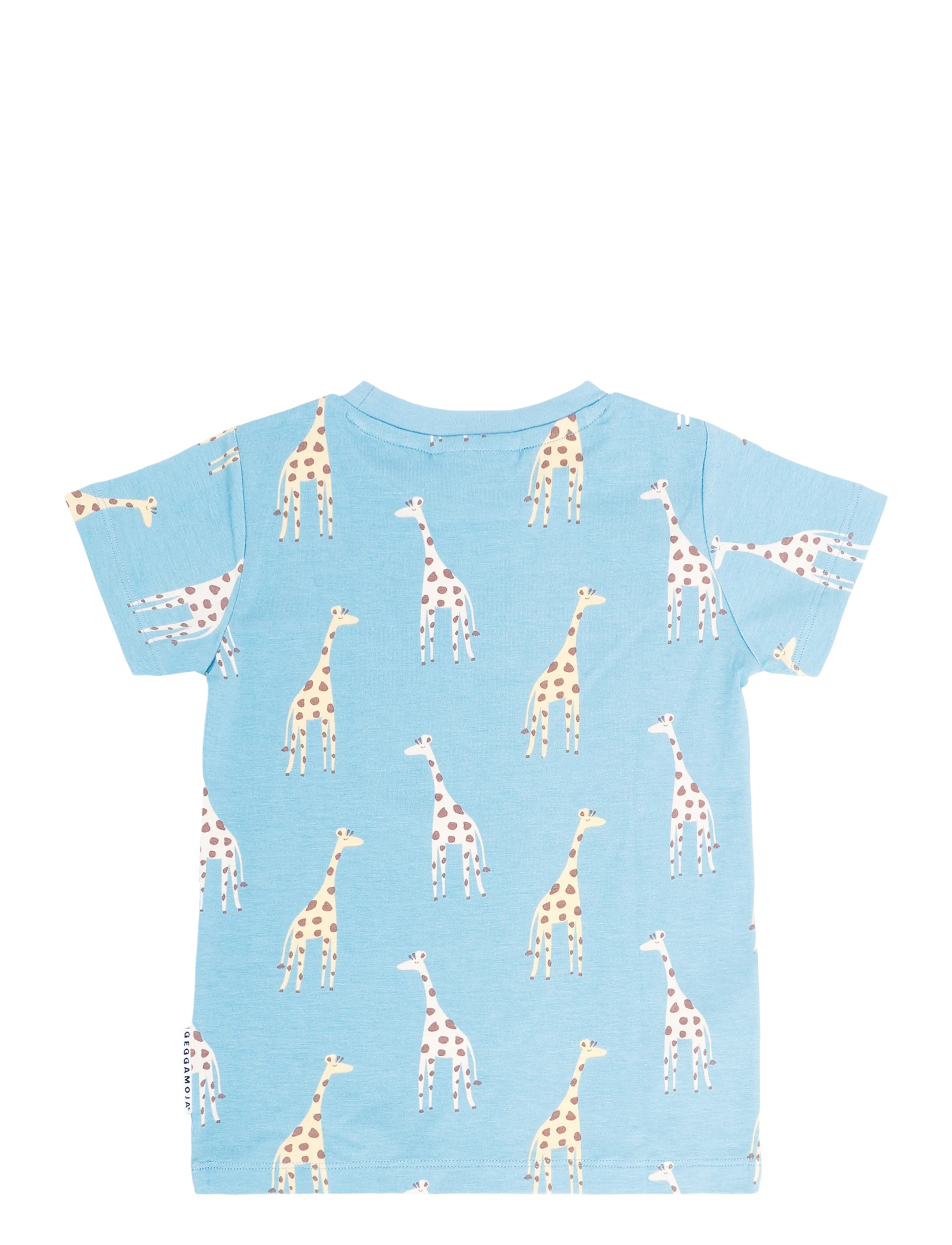 Geggamoja - Bamboo T-shirt - kurzärmelige - blue giraffe - 1