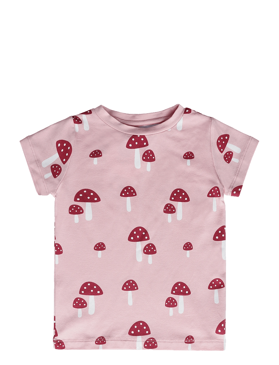 Geggamoja - Bamboo T-shirt - kortærmede t-shirts - pink mushroom - 0