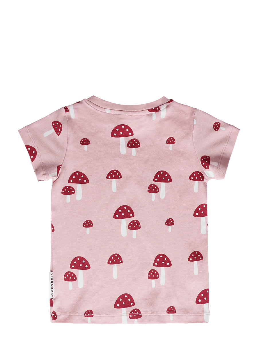 Geggamoja - Bamboo T-shirt - kortærmede t-shirts - pink mushroom - 1