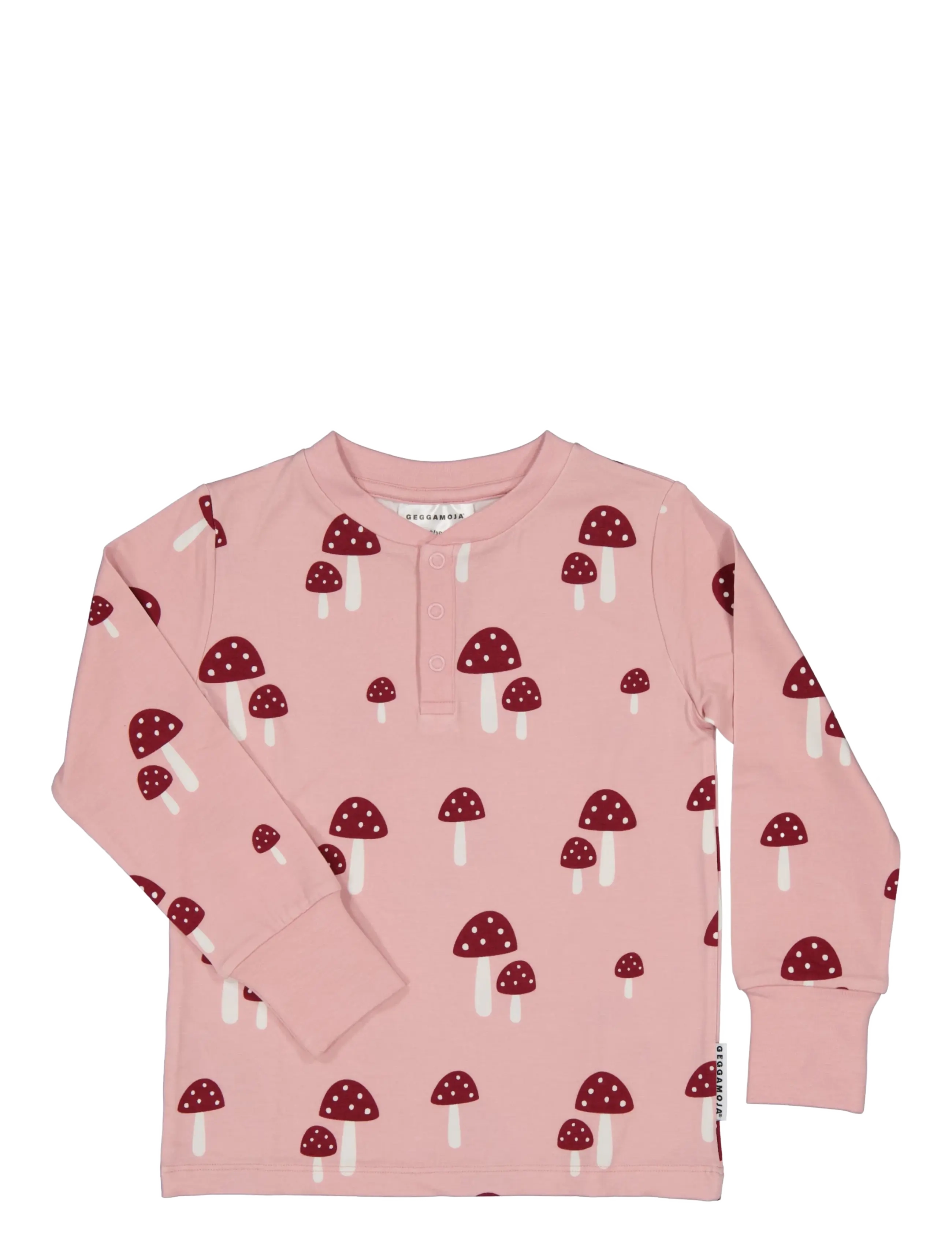 Geggamoja Bamboo Grandpa Sweater - Oberteile - PINK MUSHROOM / pink/rose