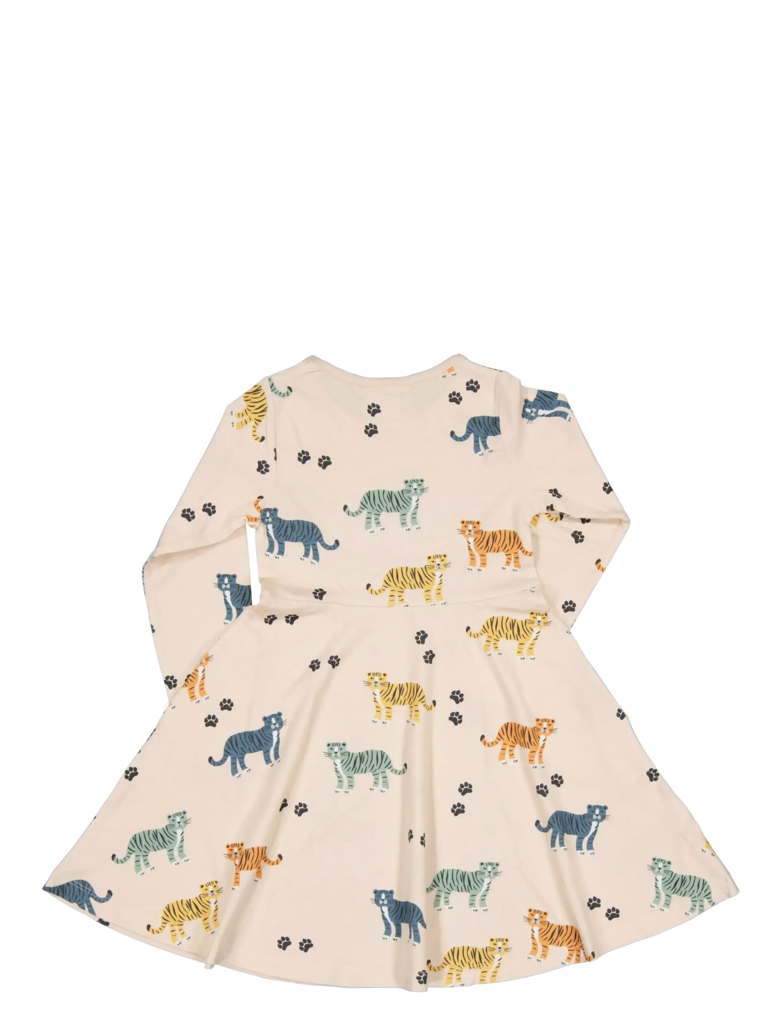Geggamoja - Bamboo Flared Dress - beige tiger - 1