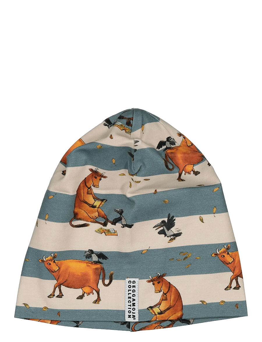 Geggamoja - Mamma Mu Beanie - kootud mütsid - turkos/beige - 0