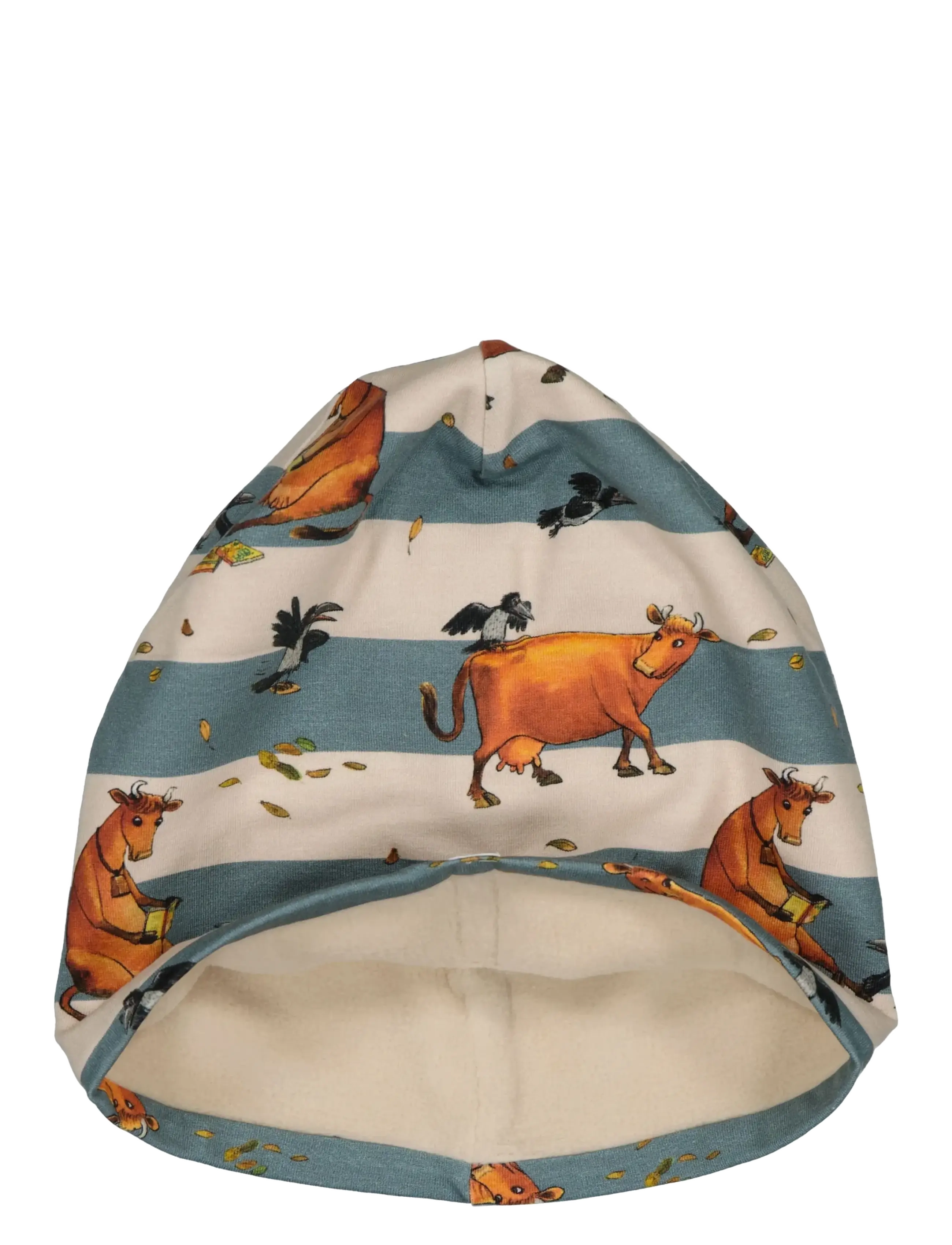 Geggamoja - Mamma Mu Fleece Beanie - talvemütsid - turkos/beige - 2