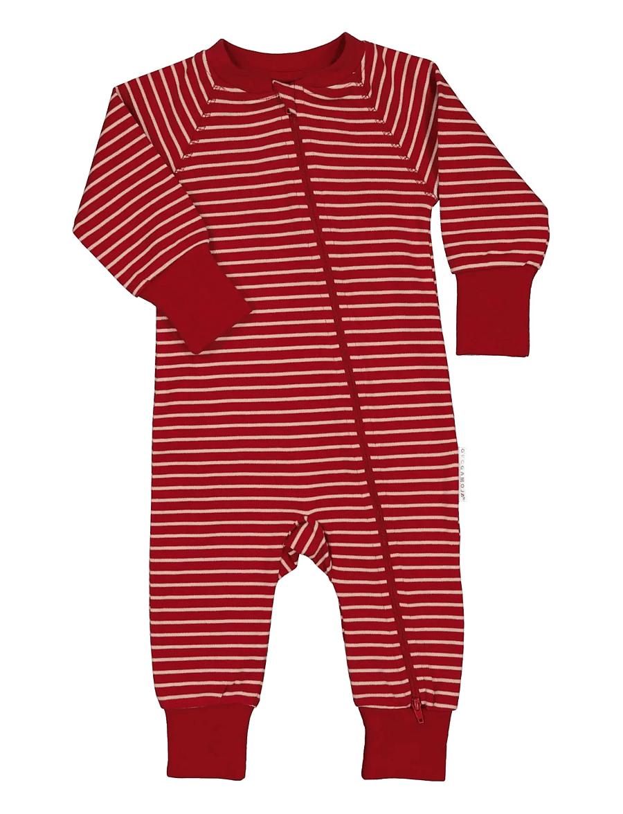 Geggamoja - Pyjamas Two Way Zipper - schlafoveralls - pink/red - 0