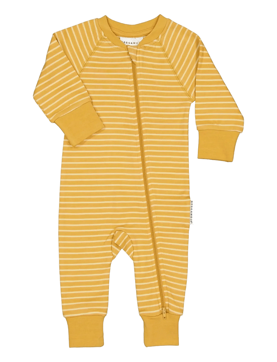 Geggamoja - Pyjamas Two Way Zipper - yellow/yellow - 0