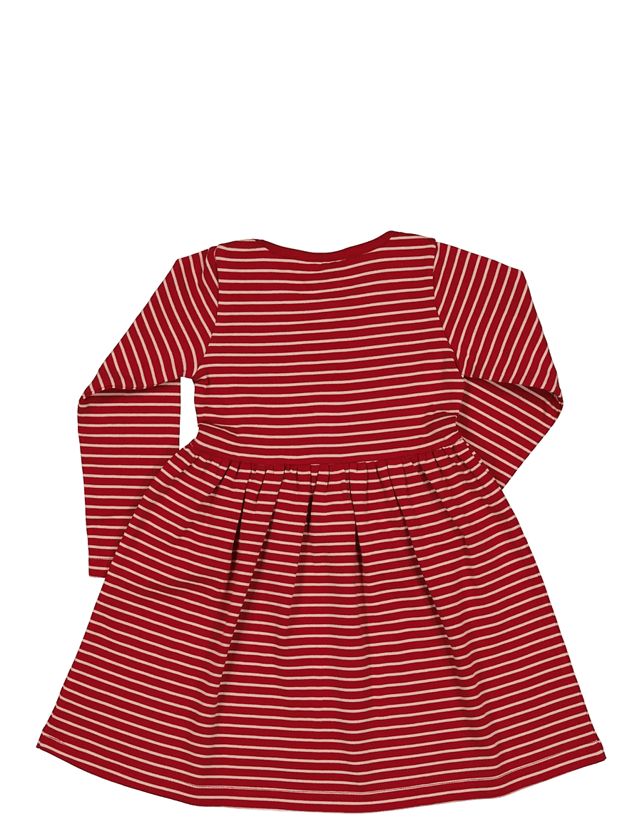 Geggamoja - Button Dress - långärmade babyklänningar - pink/red - 1