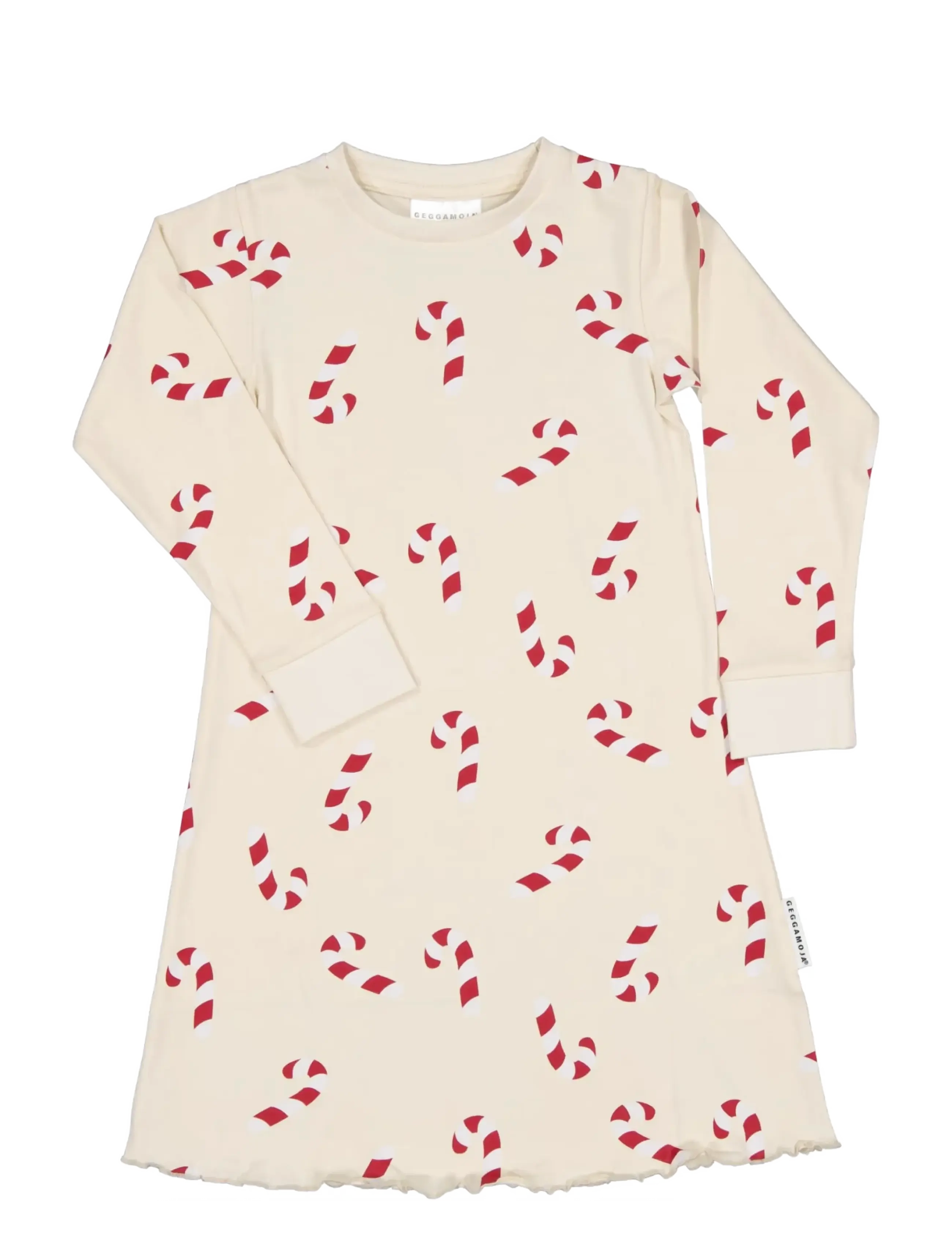 Geggamoja Nattlinne - Geggamoja - BEIGE CANDYCANE / beige