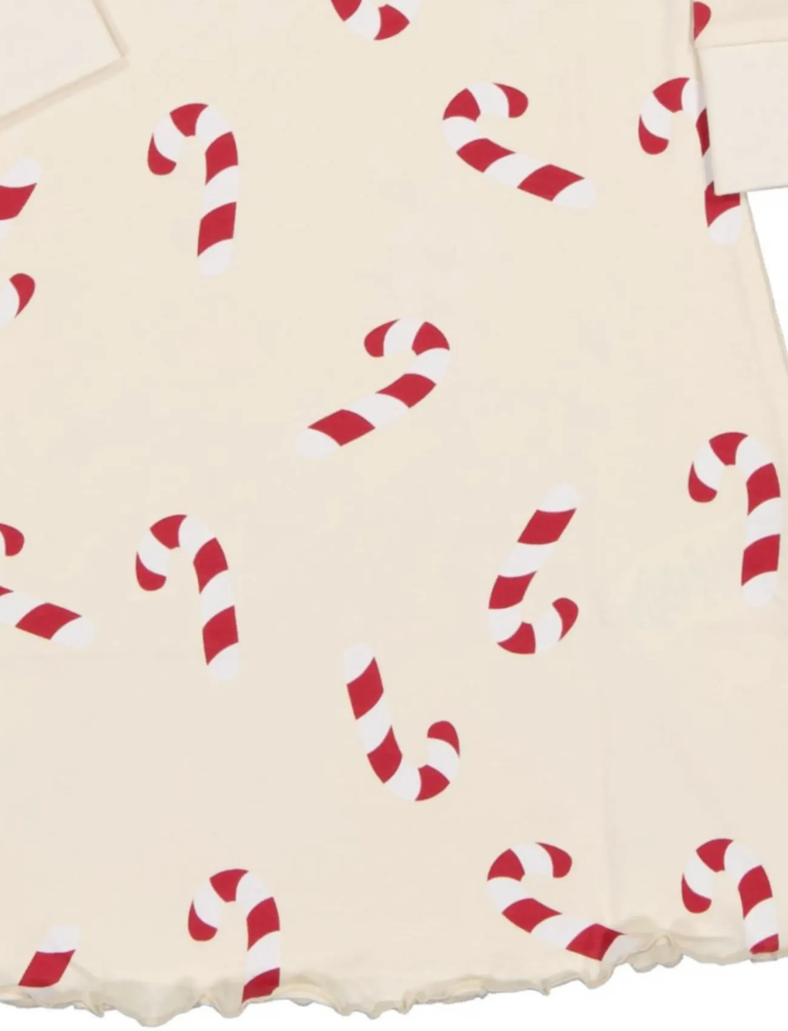 Geggamoja - Nattlinne - natdragter - beige candycane - 2