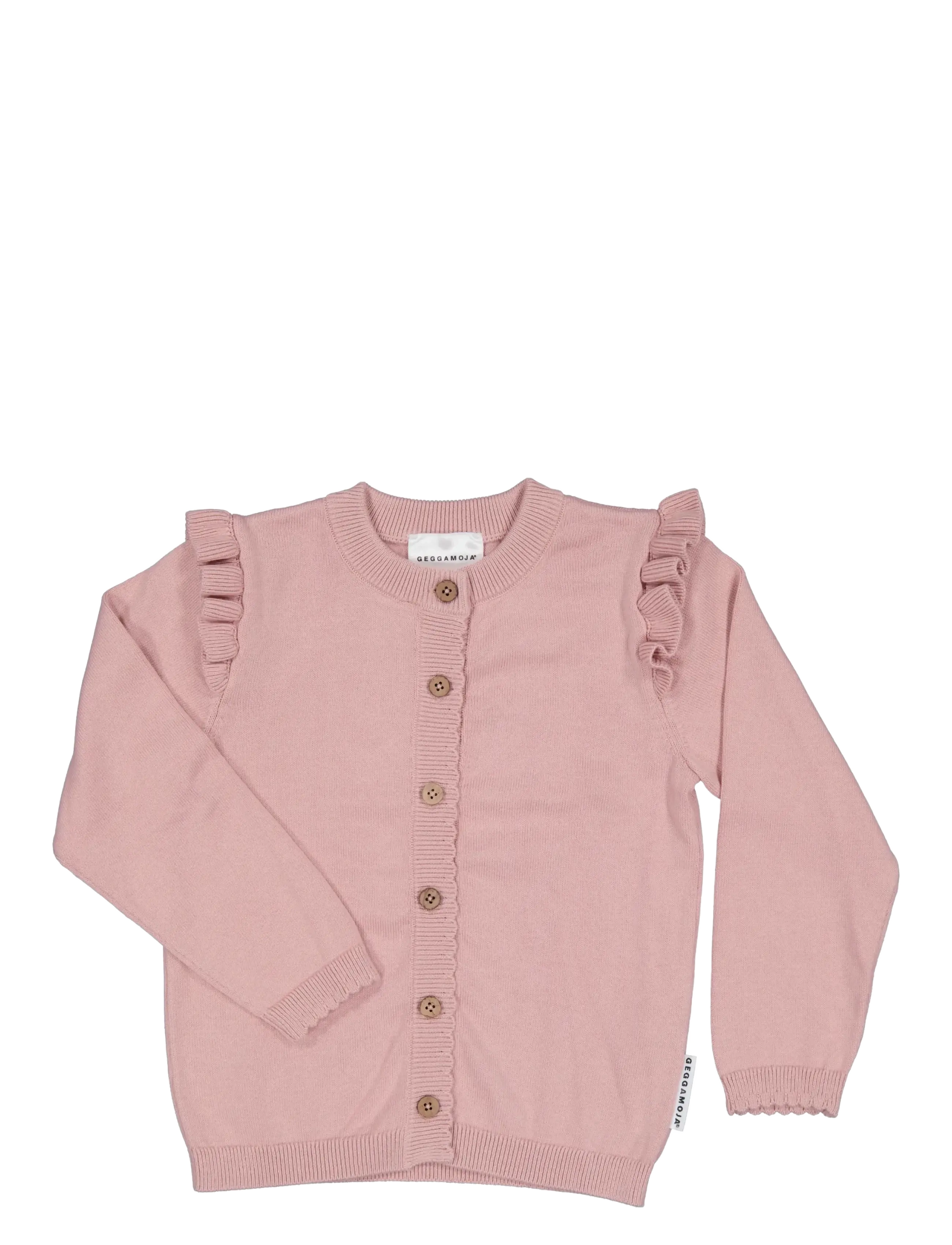 Geggamoja Flounce Cardigan - Jacken - OLD PINK / pink/rose