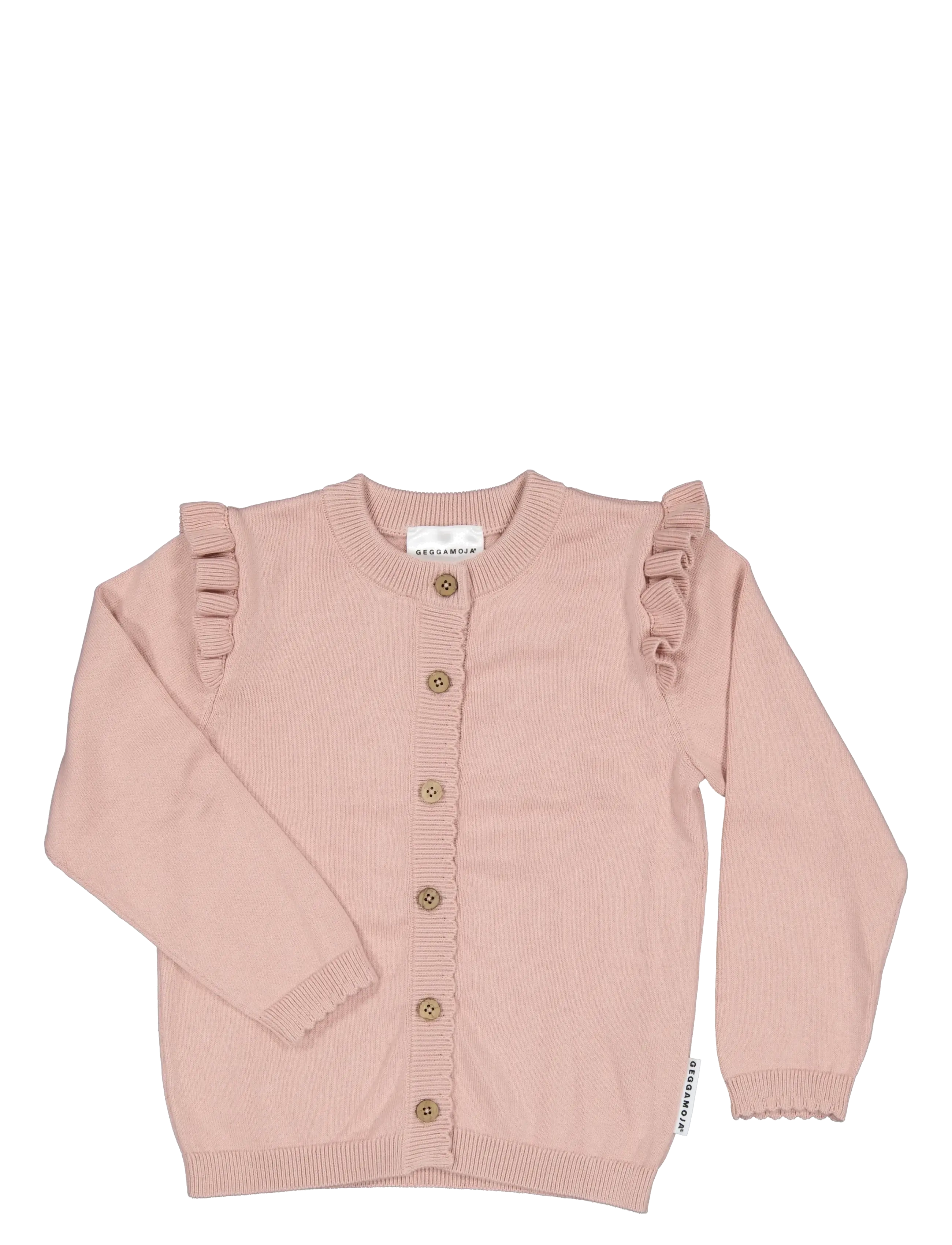 Geggamoja Flounce Cardigan - Shop by age - OLD PINK / pink/rose