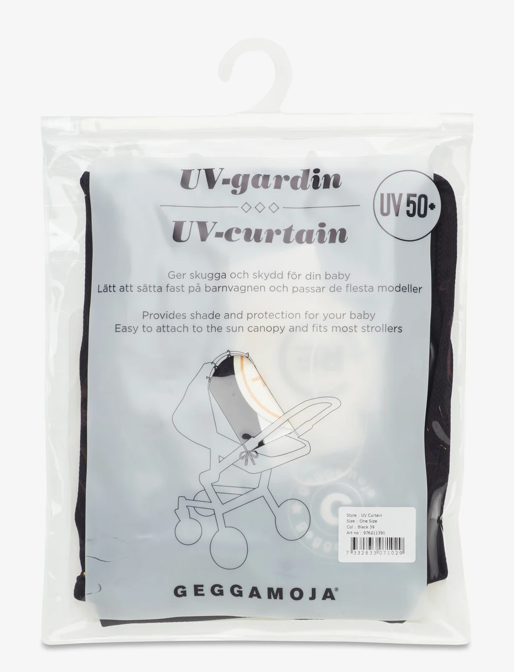 Geggamoja - UV Curtain One Size - sonnen- & regenschutze - black - 2