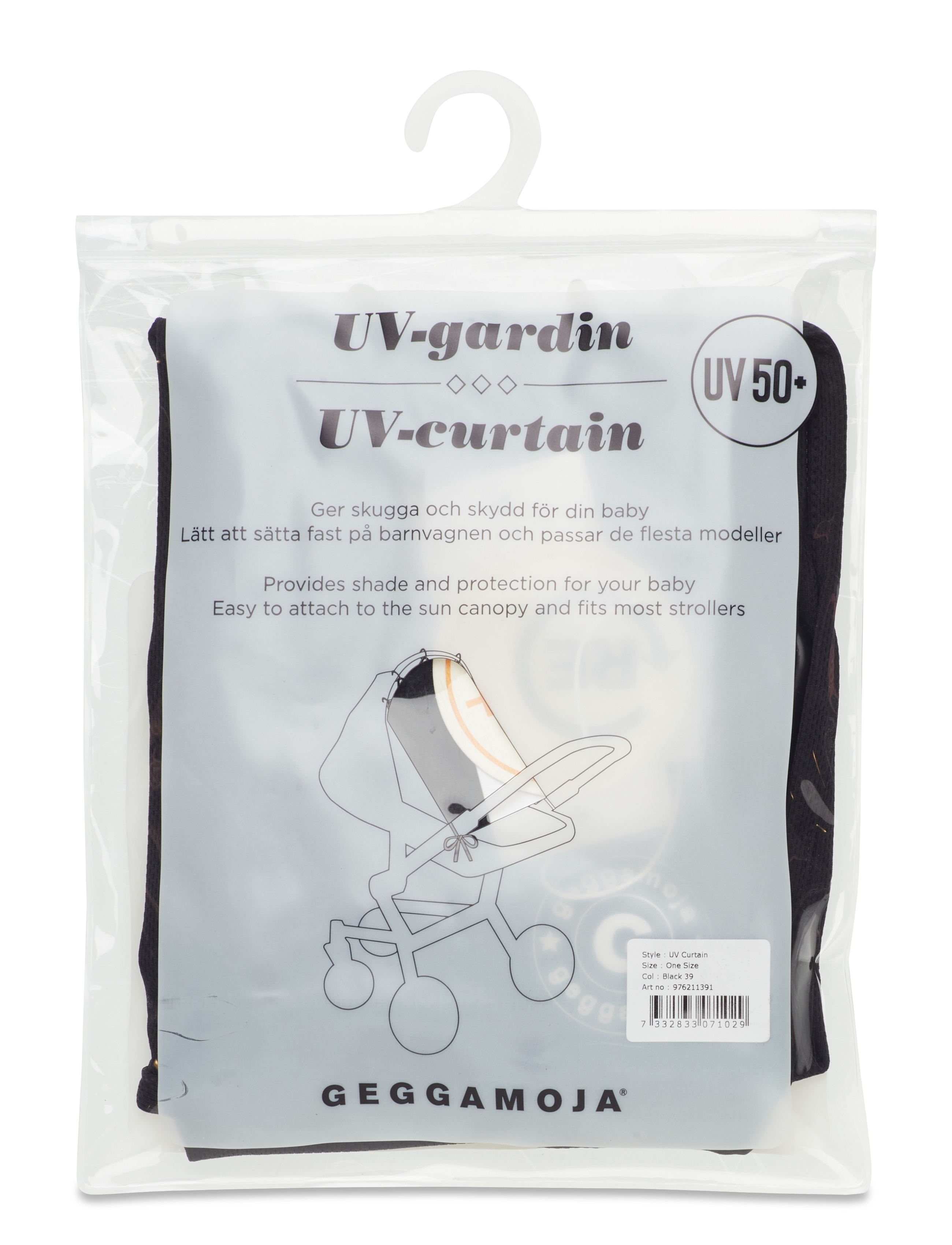 Geggamoja - UV Curtain - päikese- ja vihmakatted - black - 2
