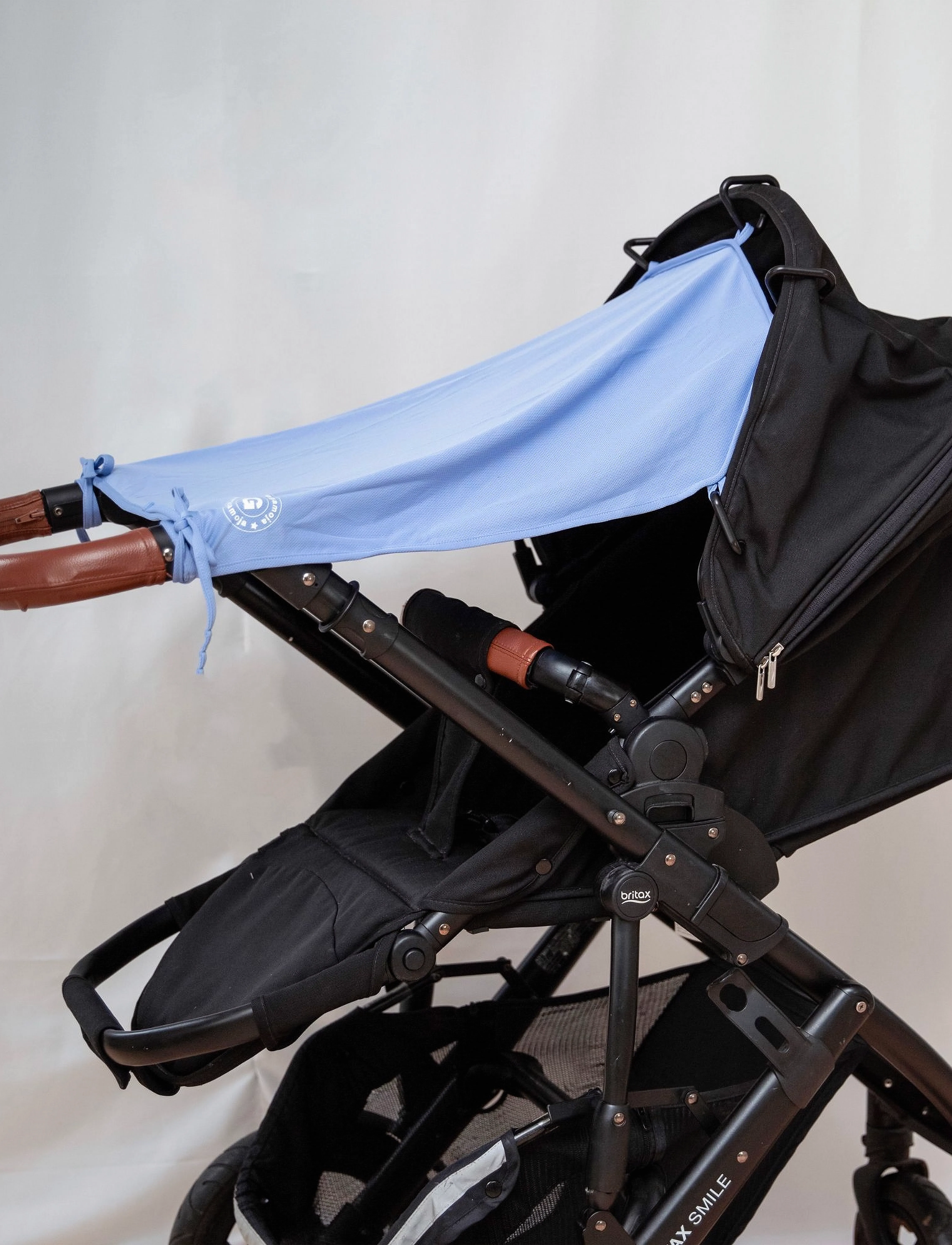 Geggamoja Uv Curtain, One Size, Strollers & Accessories, Blau - Sun- Raincovers, Kinder