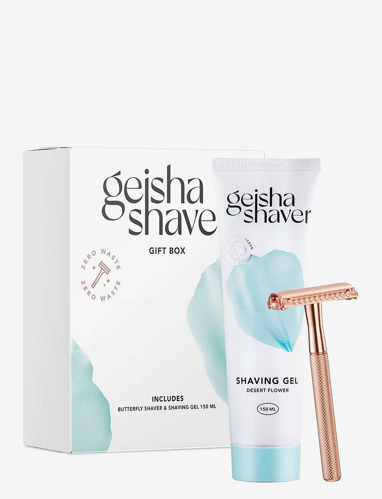 Geisha Shaver - Geisha Shaver Kit (Geisha Shaver Butterfly, Shaving Gel 150ml) - rakning - clear - 0