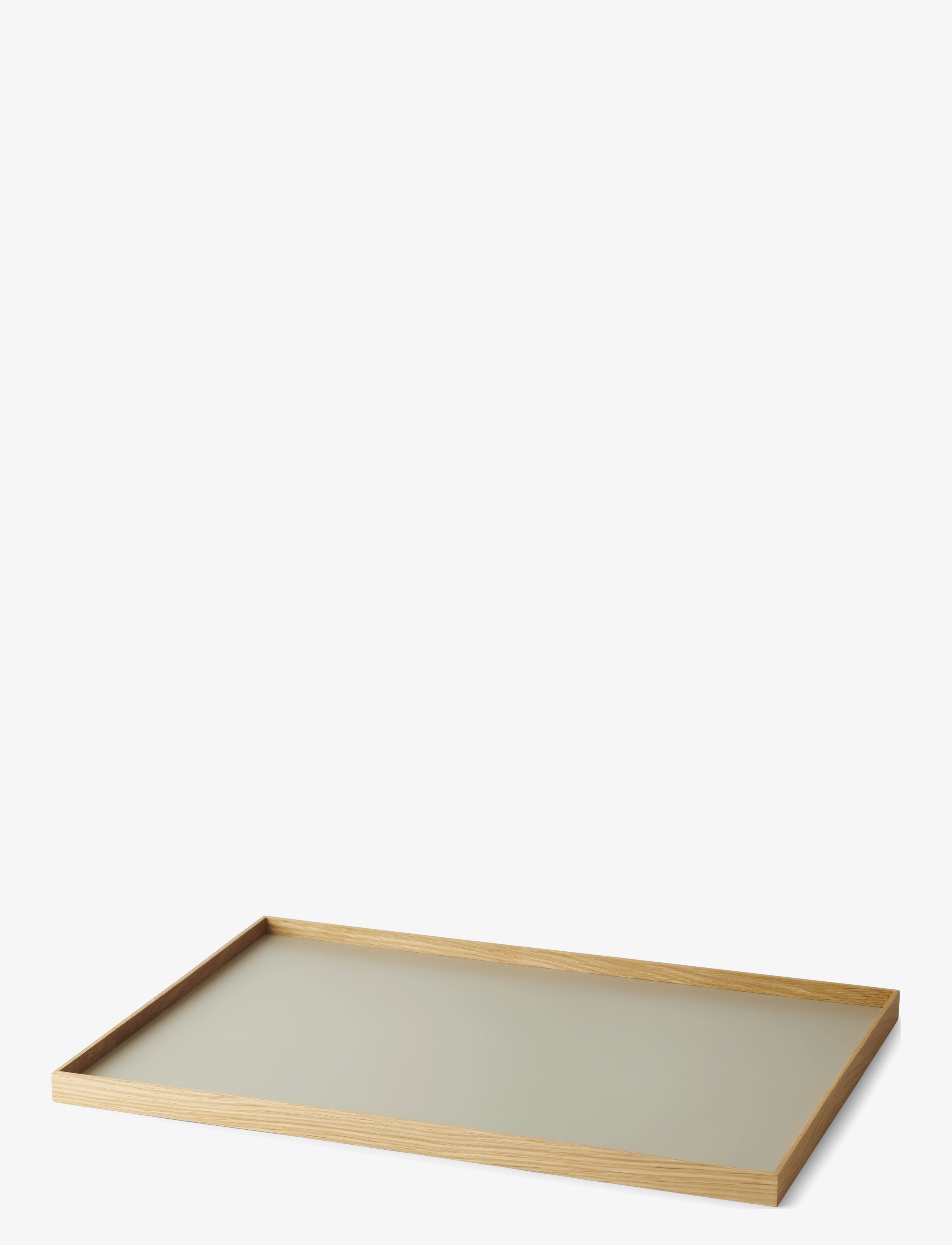 Gejst Frame Tray Large Oak/Grey, Decorative Platters, Grå, Str: L