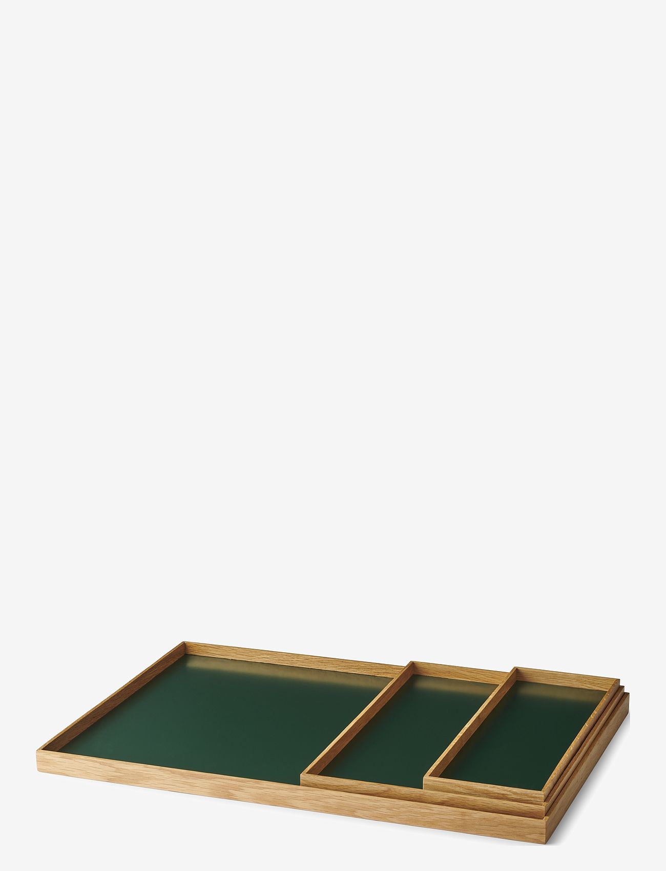 Gejst - Frame tray - brickor - oak, green - 1