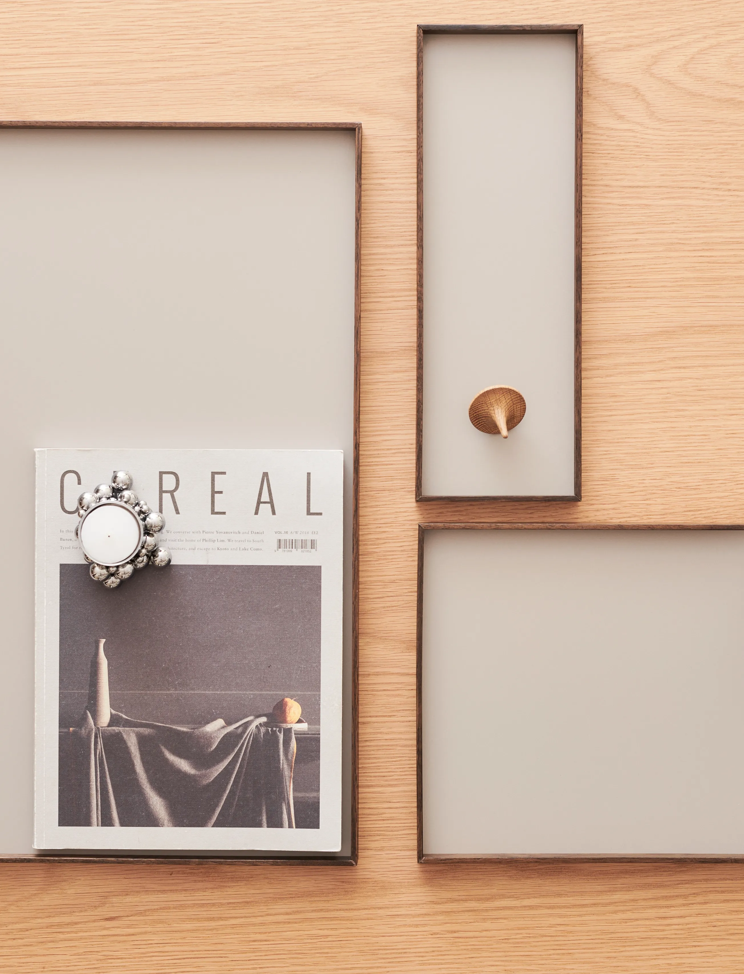 Gejst Frame Tray, S, Dining & Table Accessories, Grau - Trays, Homeware