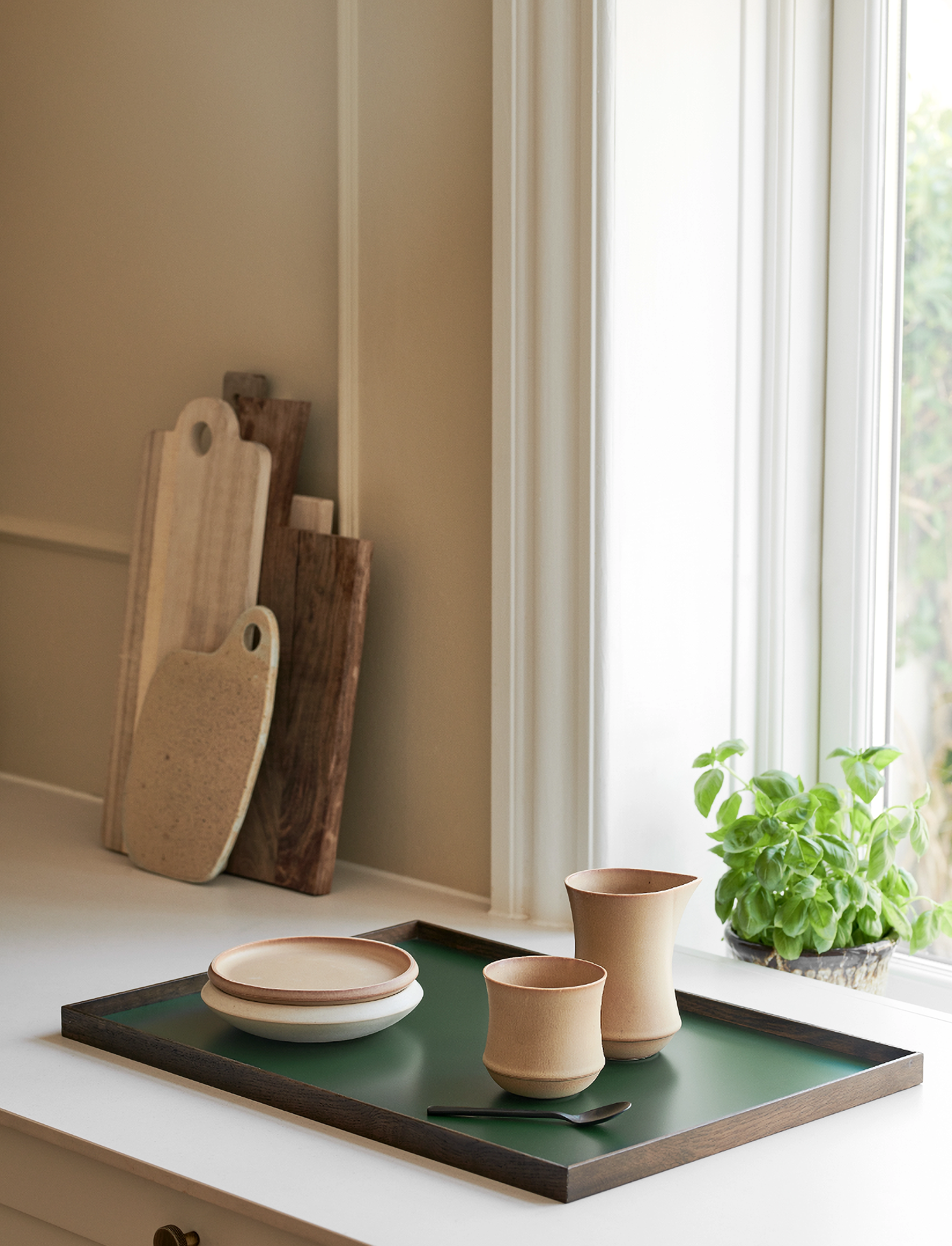 Gejst Frame Tray, L, Dining & Table Accessories, Grün - Trays, Homeware