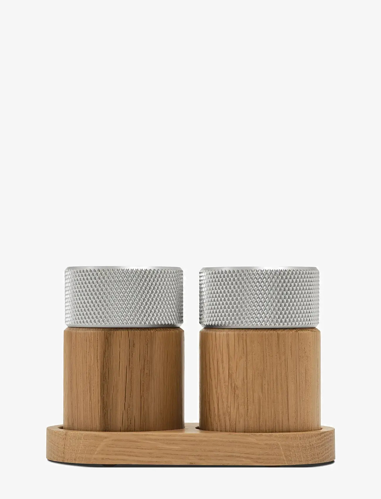 Gejst - Sina Salt and Pepper Mill oak/ steel - salz- & pfefferstreuer - oak/steel - 0