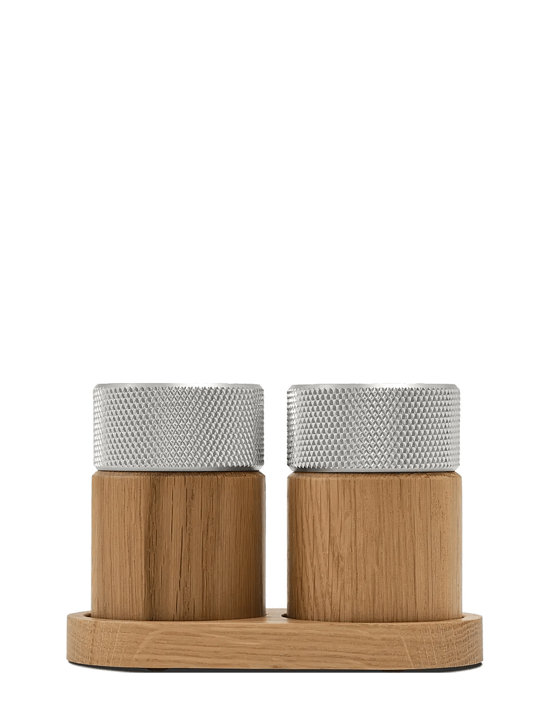 Gejst - Sina Salt and Pepper Mill oak/ steel - salz- & pfefferstreuer - oak/steel - 0
