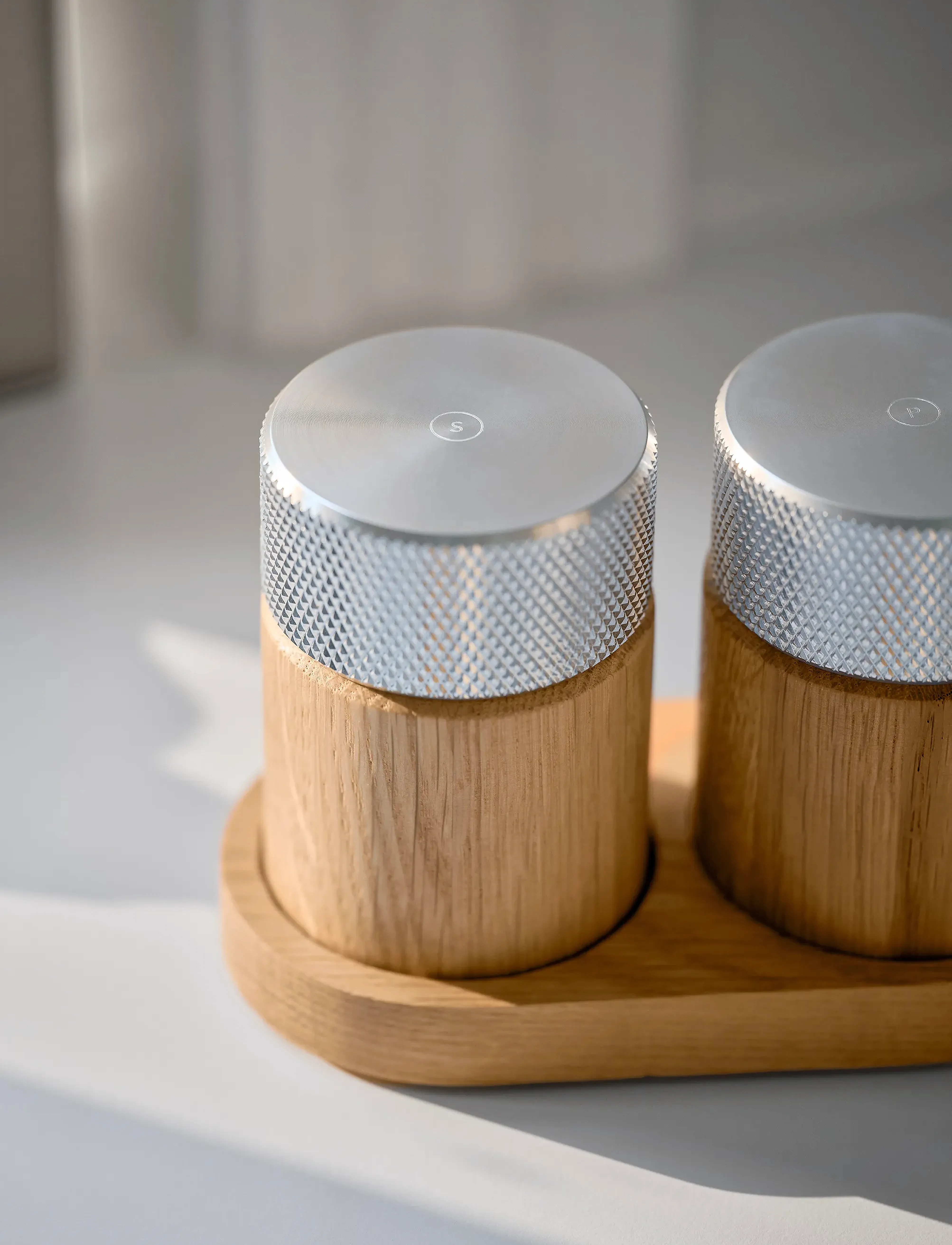 Gejst - Sina Salt and Pepper Mill oak/ steel - køb efter pris - oak/steel - 4