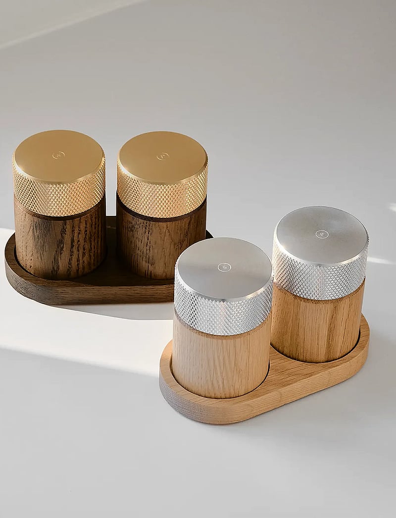 Gejst - Sina Salt and Pepper Mill oak/ steel - salz- & pfefferstreuer - oak/steel - 5