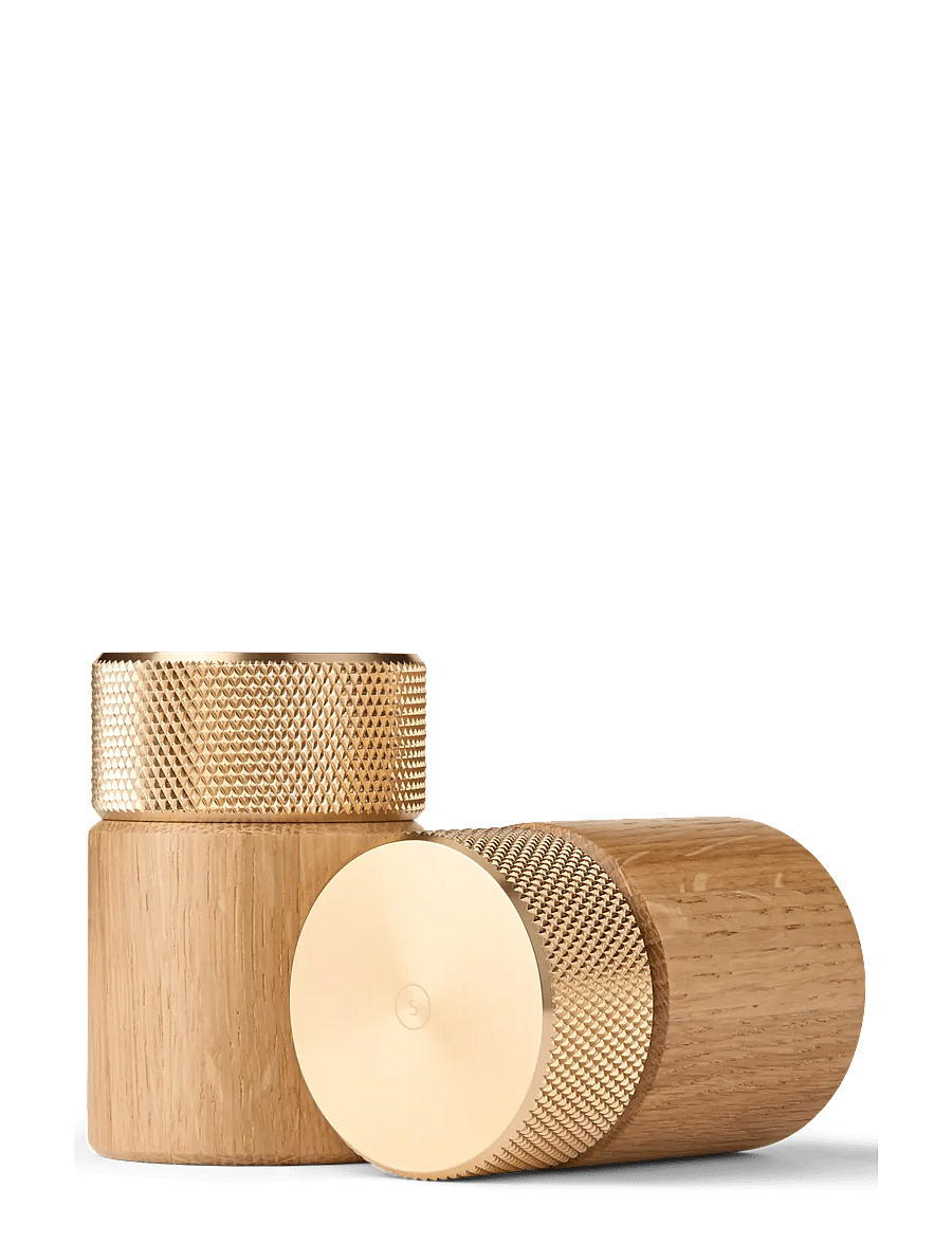 Gejst - Sina Salt and Pepper Mill oak/ brass - soola- ja pipraveskid - oak/ brass - 2