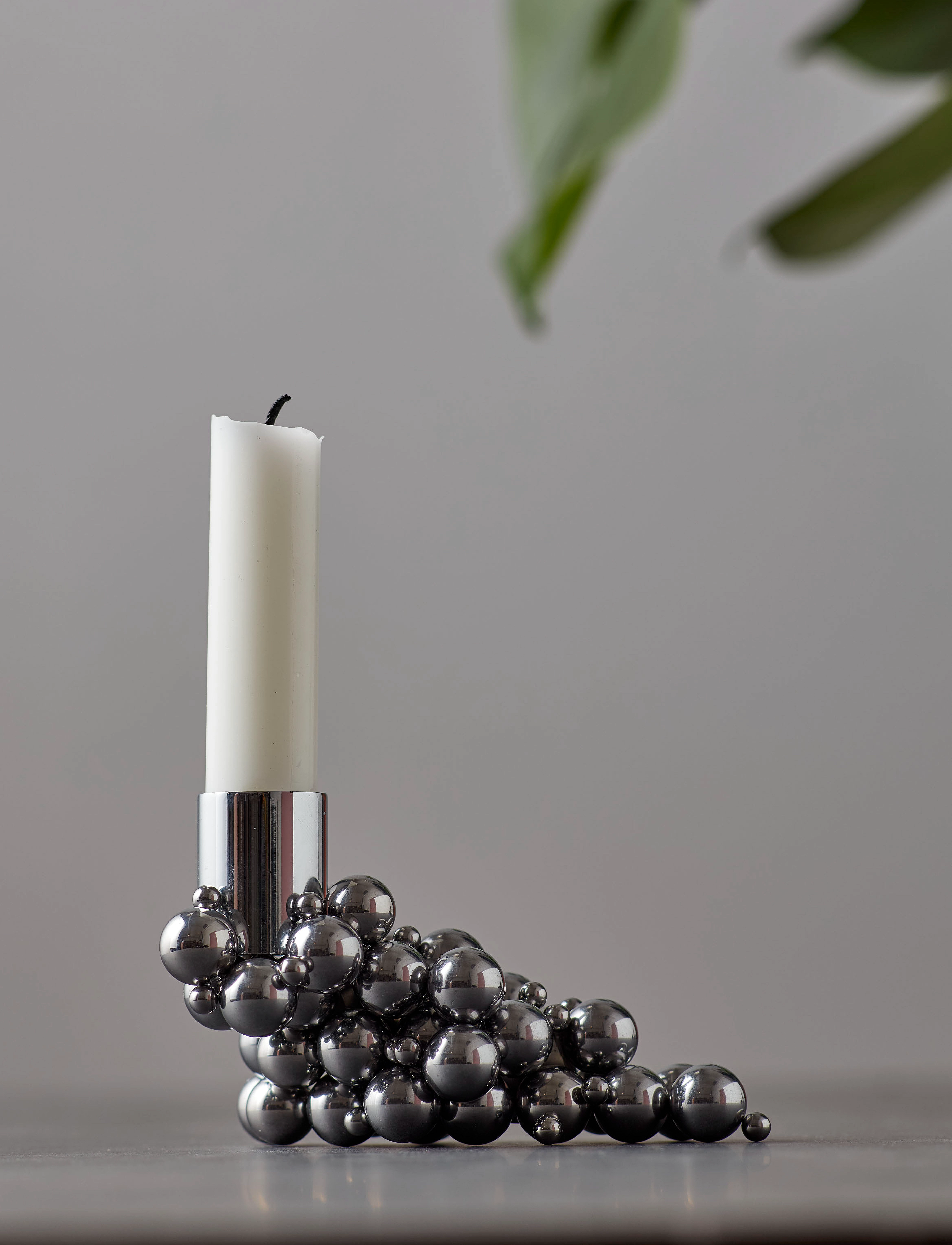 Gejst Molekyl Candlelight 1, 3.1X 2.5 cm, Candlesticks & Lanterns, Silber - Candlesticks, Homeware
