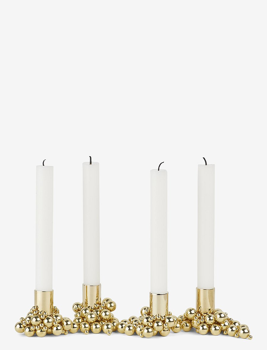 Gejst - Molekyl candlelight 4 - küünlajalad - brass - 1