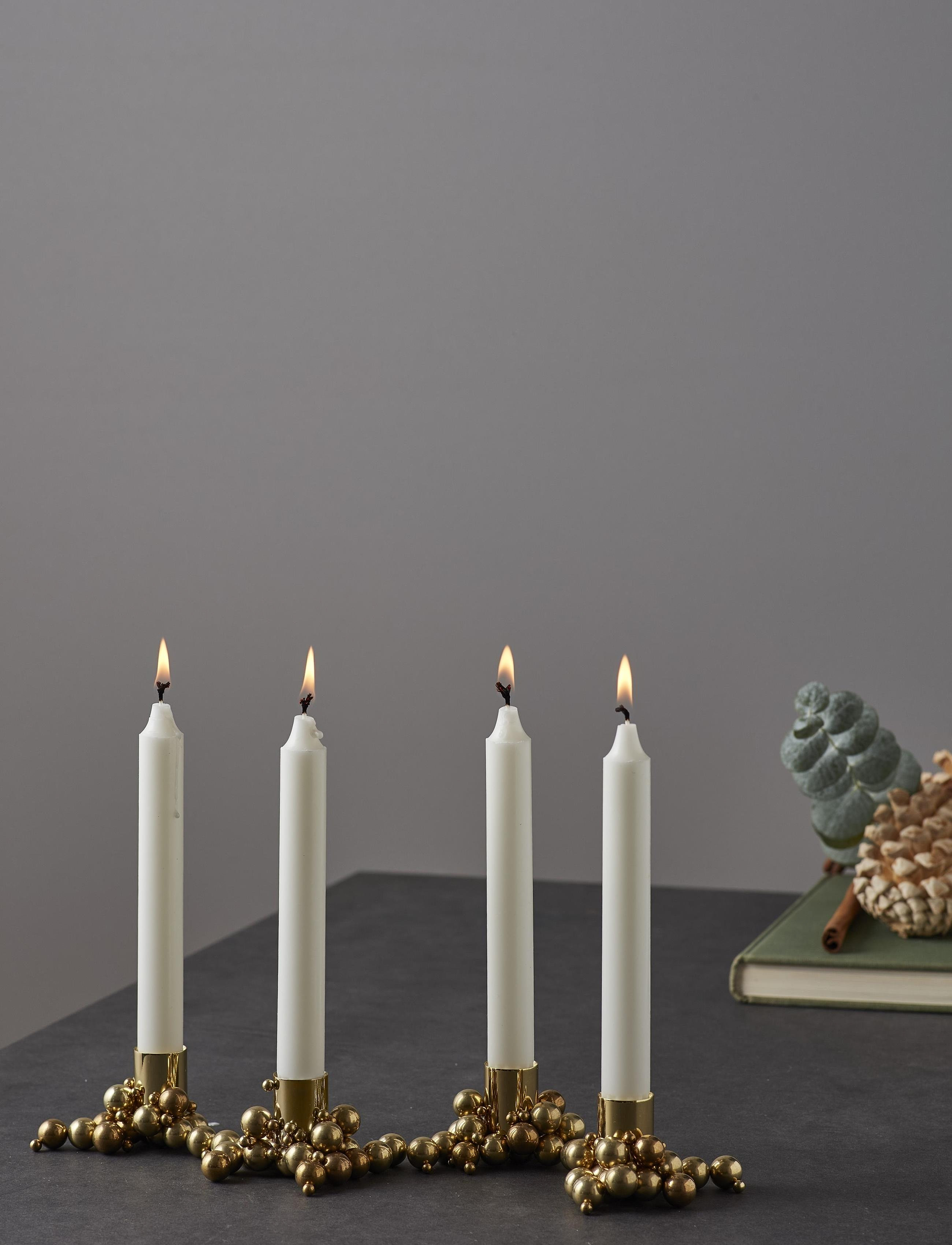 Gejst Molekyl Candlelight 4, One Size, Gold, Lysestager & Lanterner > Lysestager, Unisex