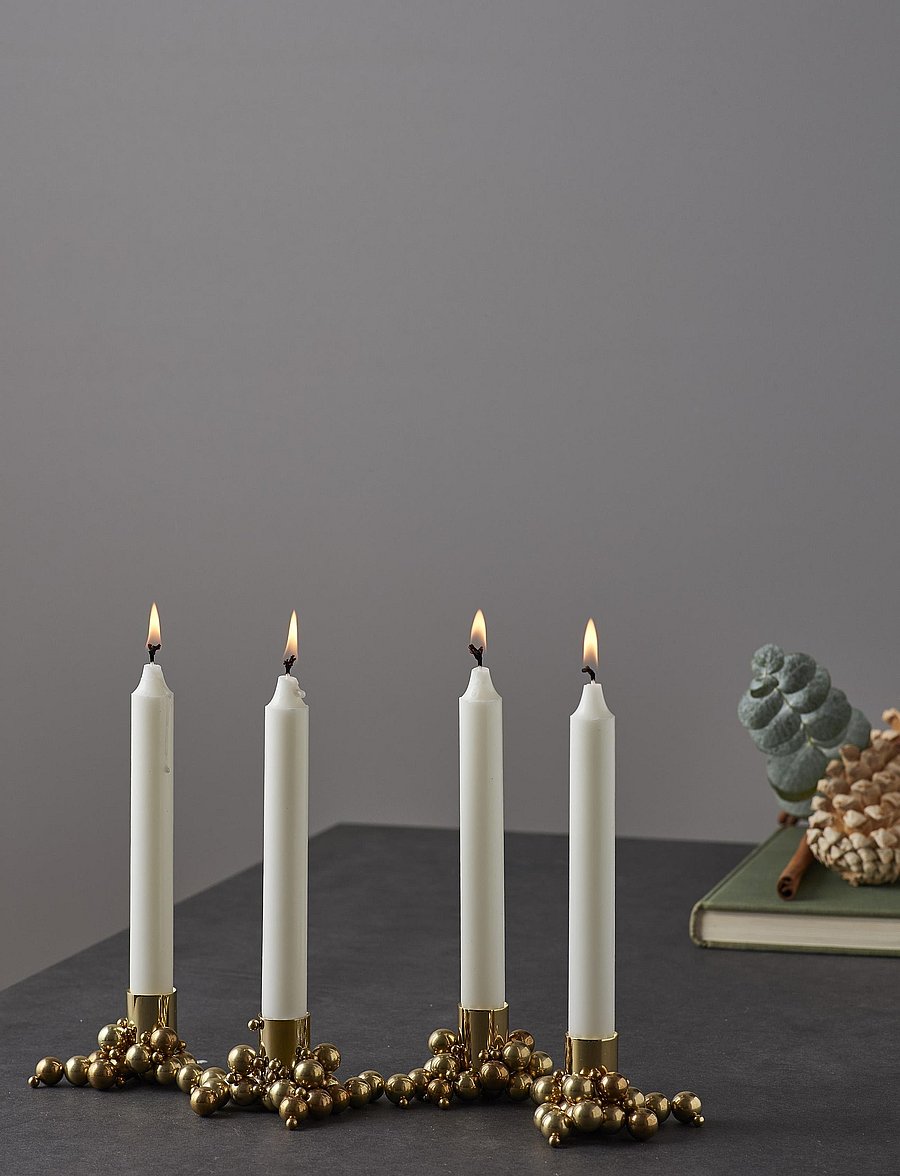 Gejst - Molekyl candlelight 4 - küünlajalad - brass - 0