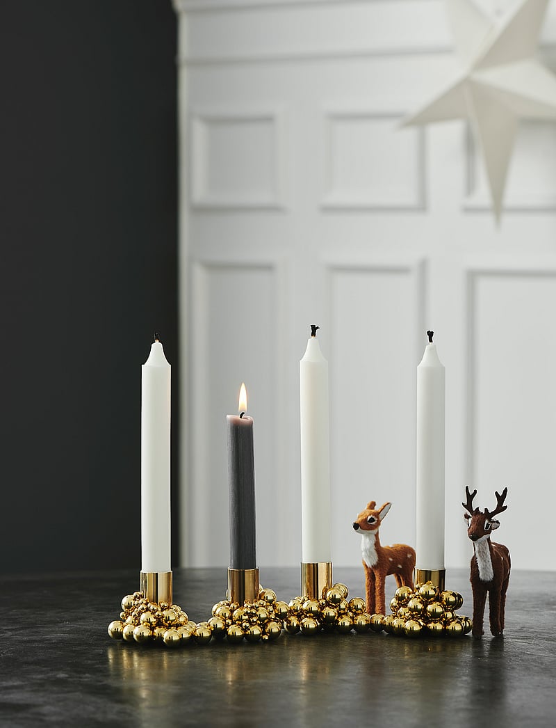 Gejst - Molekyl candlelight 4 - küünlajalad - brass - 2