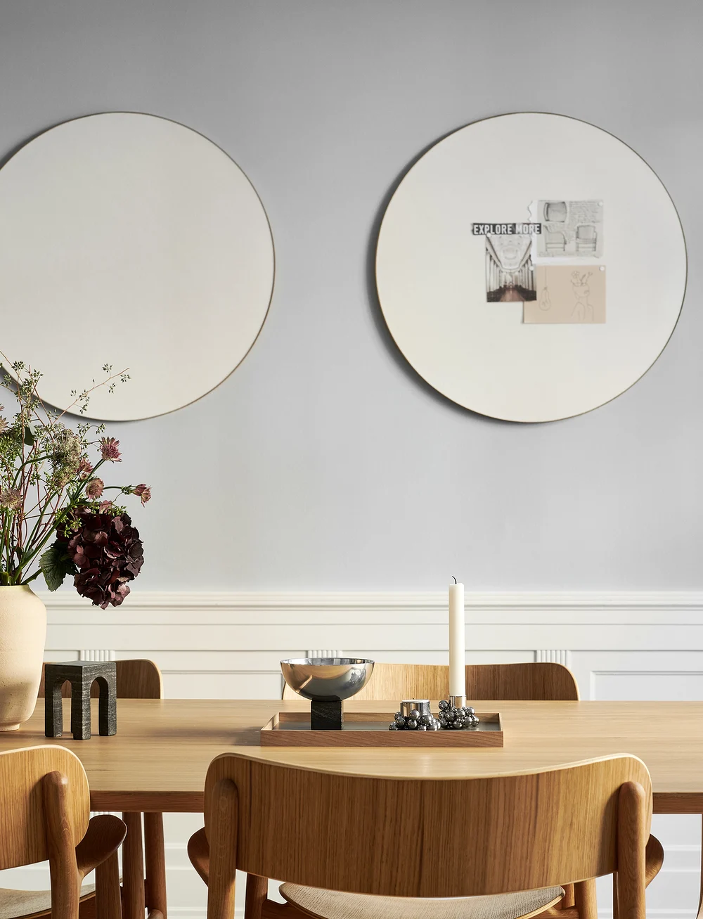 Gejst - Retell pinboard - versla eftir verði - white, brass - 1