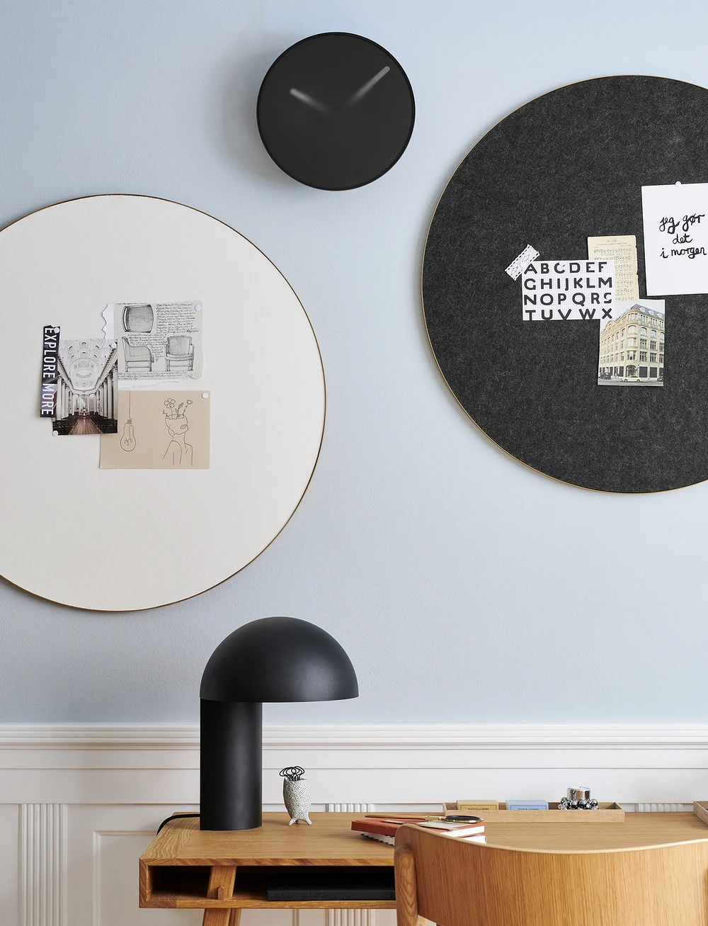 Gejst - Retell pinboard - versla eftir verði - white, brass - 3