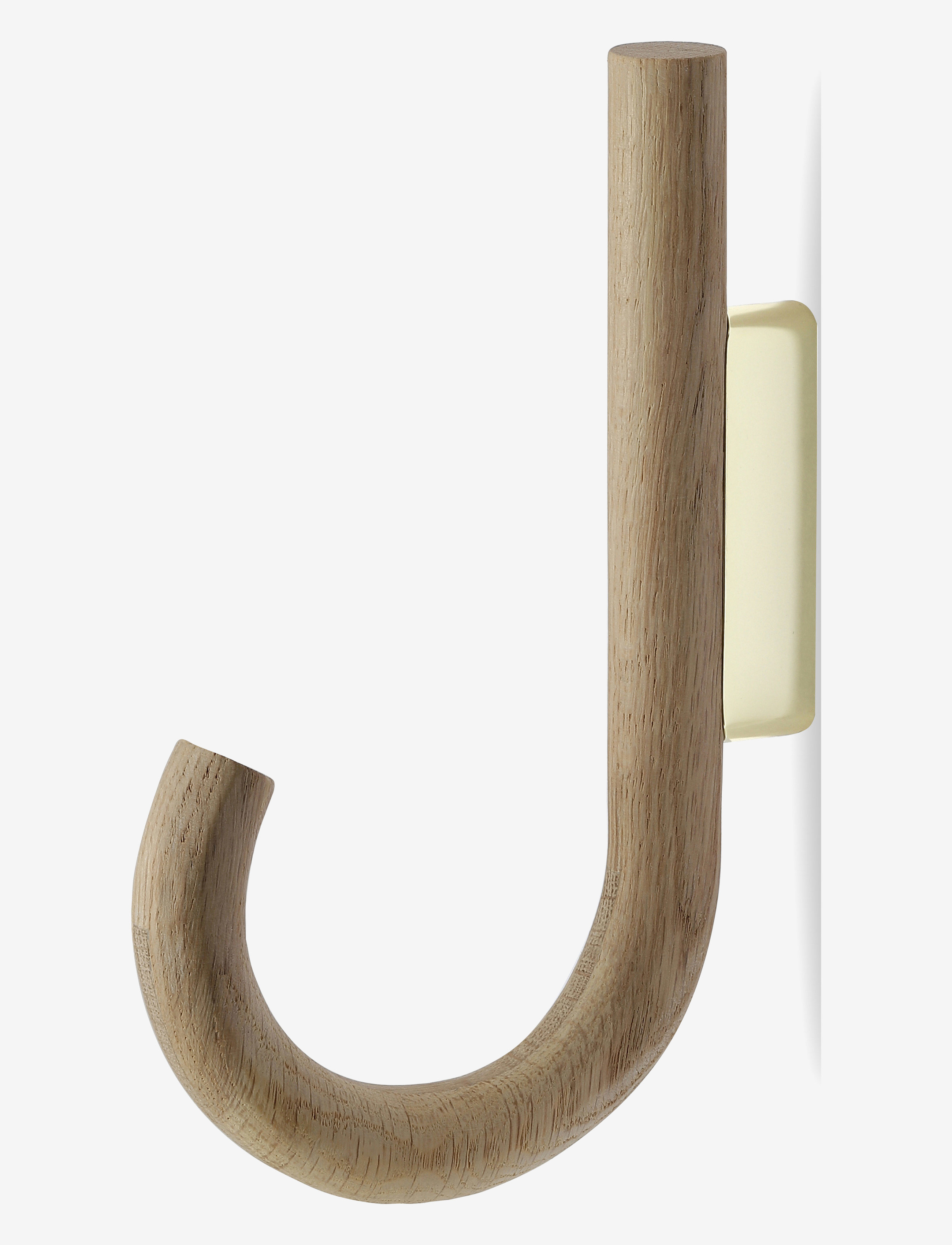 Gejst Hook hanger oak/black - Interiør - OAK BRASS / brown