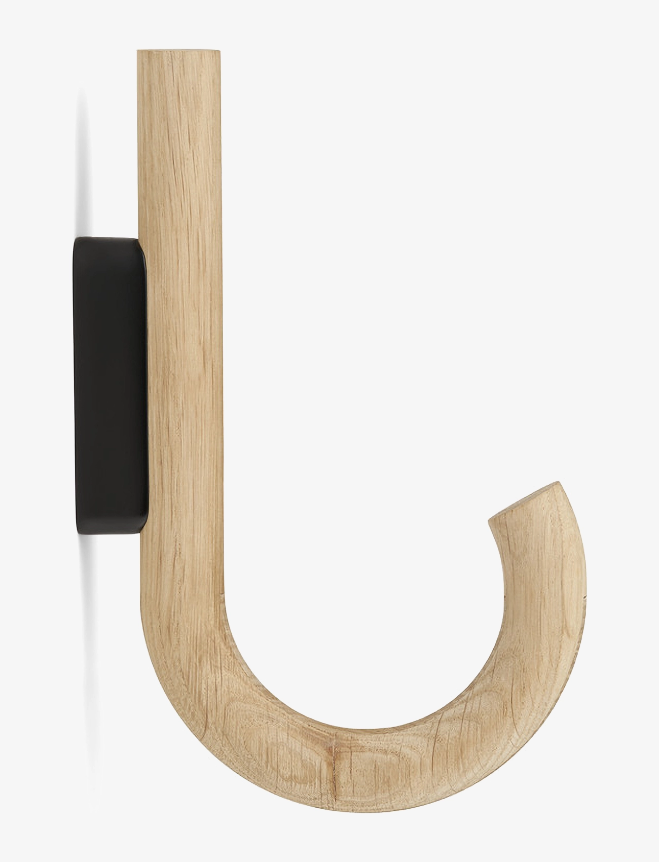 Gejst Hook Hanger Oak/Black, Krog, Brun, Str: H:19CM