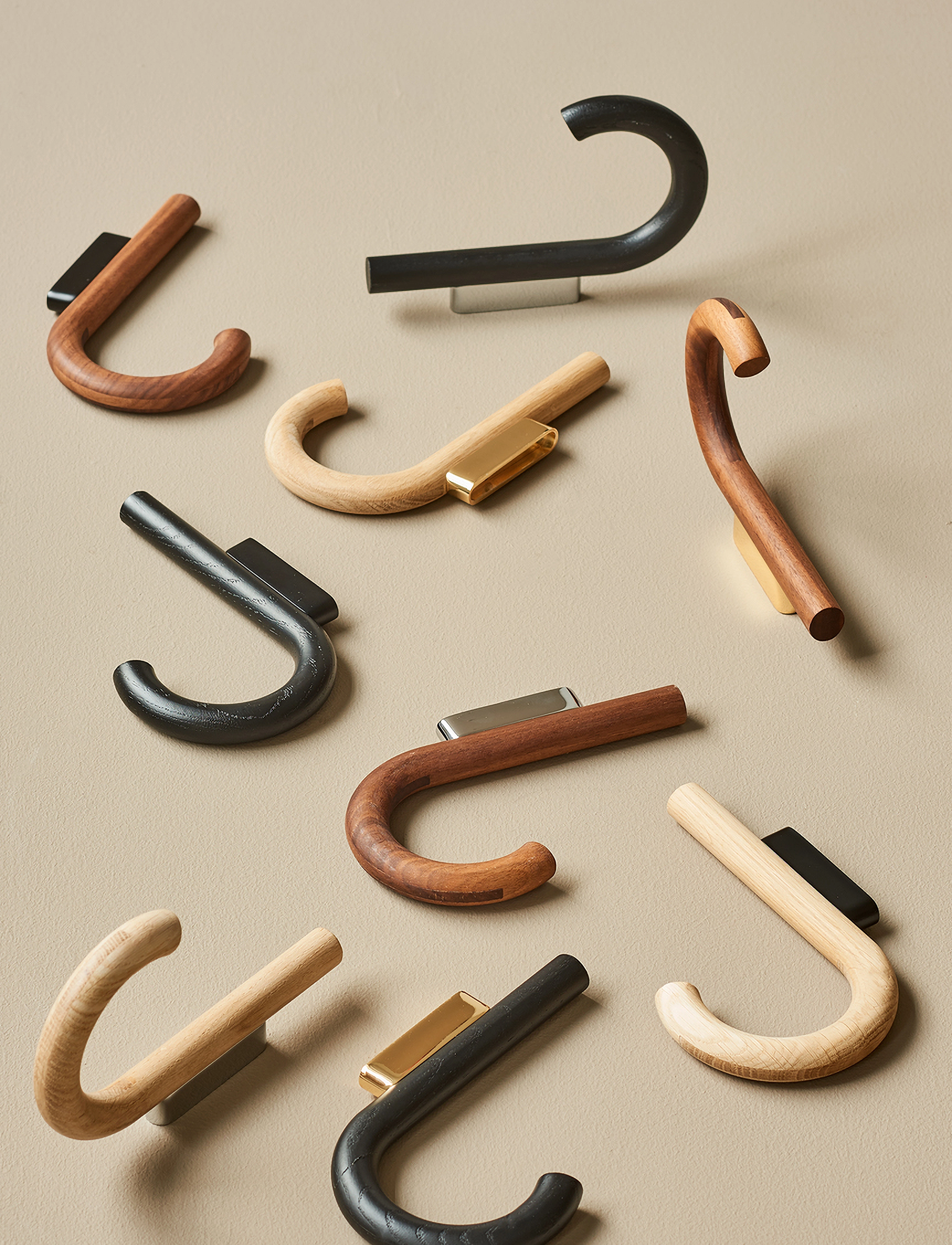 Gejst - Hook hanger oak/black - krokar - oak black - 4