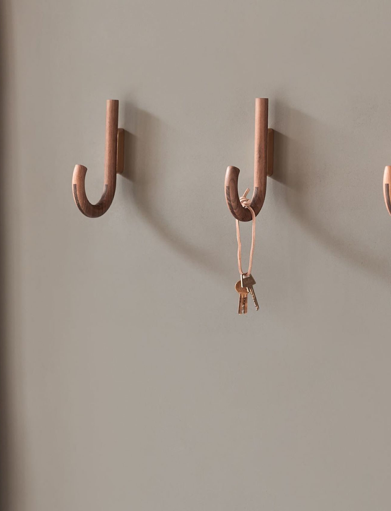 Gejst Hook Hanger, H:19 cm, Hooks & Knobs, Braun - Hooks, Homeware