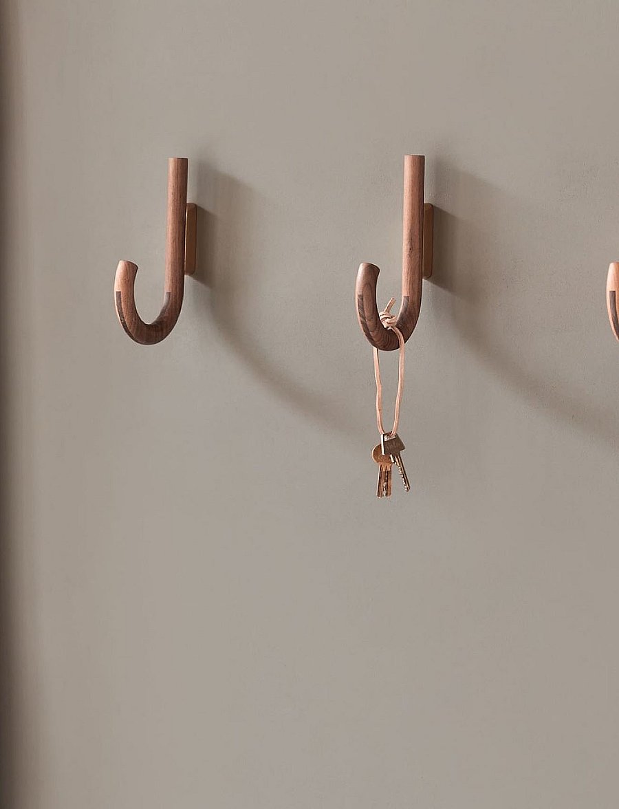 Gejst - Hook hanger - haken - walnut brass - 0