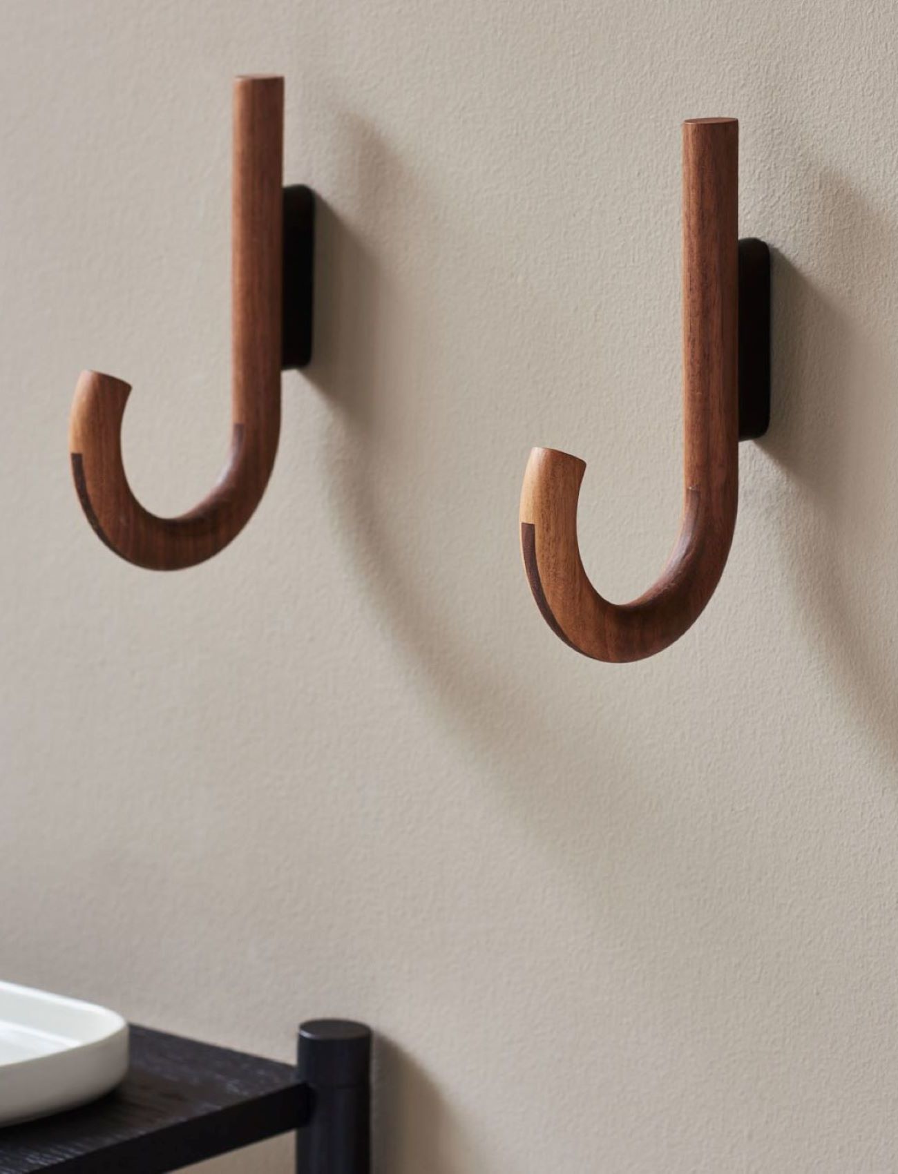 Gejst - Hook hanger - haken - walnut black - 2